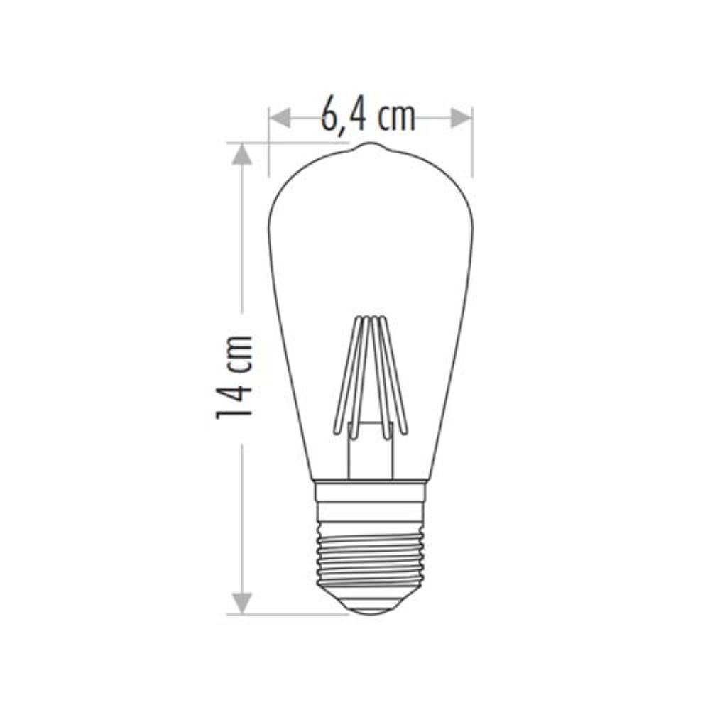 CATA 8W Edison LED Ampul ST-64 Beyaz E27 CT-4353B