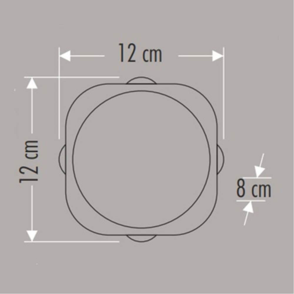 CATA Star Dış Mekan LED Armatür 8W Günışığı Duvar Montajlı CT-8012G