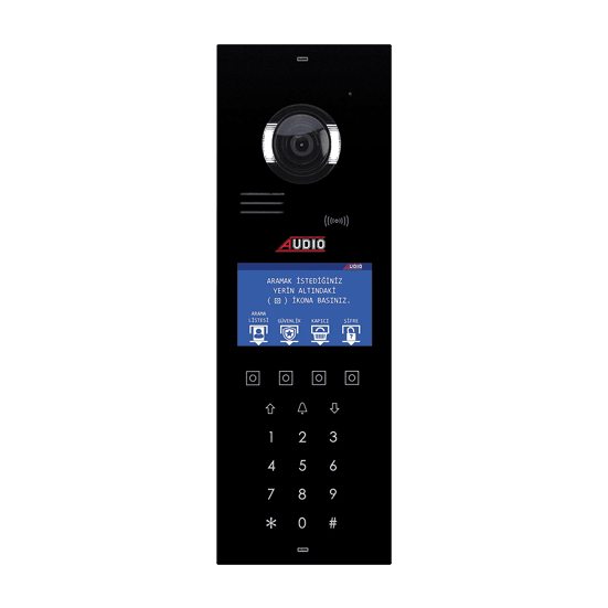 AUDIO 003006 Bus Plus 4.3" Ekranlı Zil Paneli (Dokunmatik Butonlu) Si̇yah Bus Plus-18 4,3"