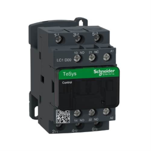 Schneider 4kW 9A 1NA+1NK 220VAC Kontaktör Tesys Deca LC1D09M7