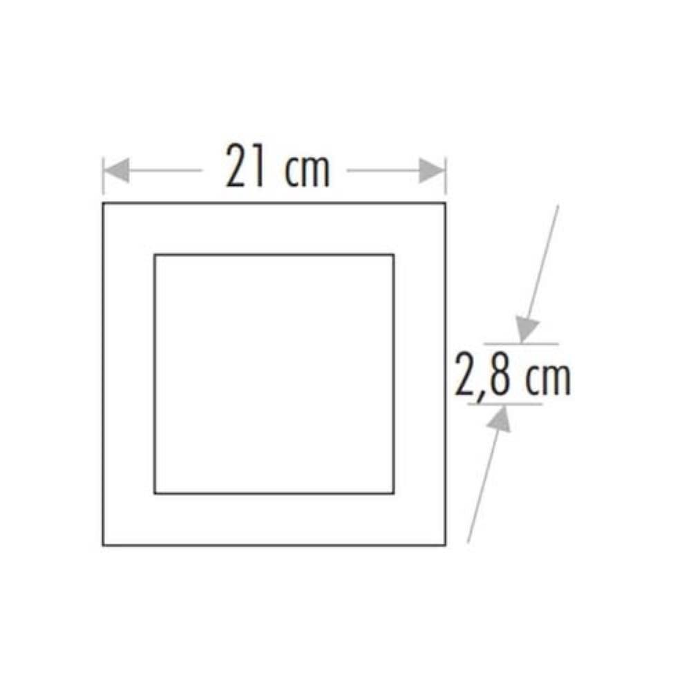 CATA 18W Sıva Üstü LED Armatür Kare Siyah Kasa Beyaz CT-5236B