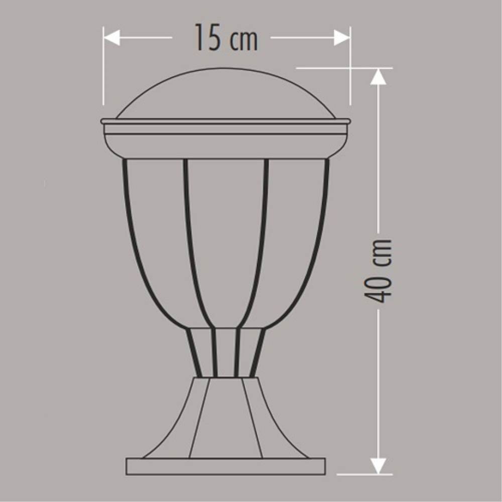 CATA Torino Bahçe Armatürü 40Cm E27 CT-7020