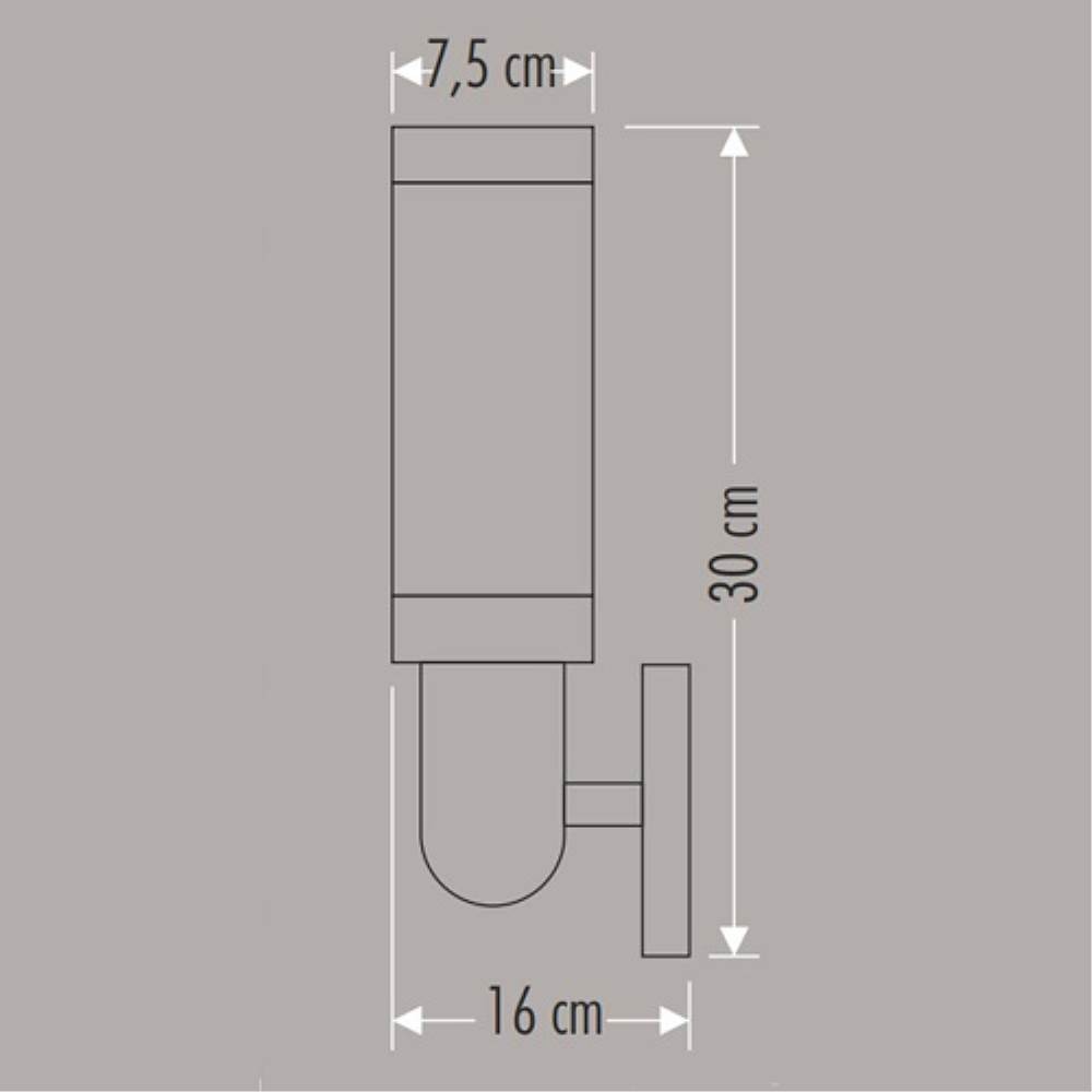 CATA Roma Bahçe Armatürü Aplik E27 Duvar Montajlı CT-7011