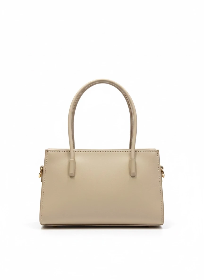 🎗️Moda~ Küçük el çantası uzun askısı mevcuttur - Krem