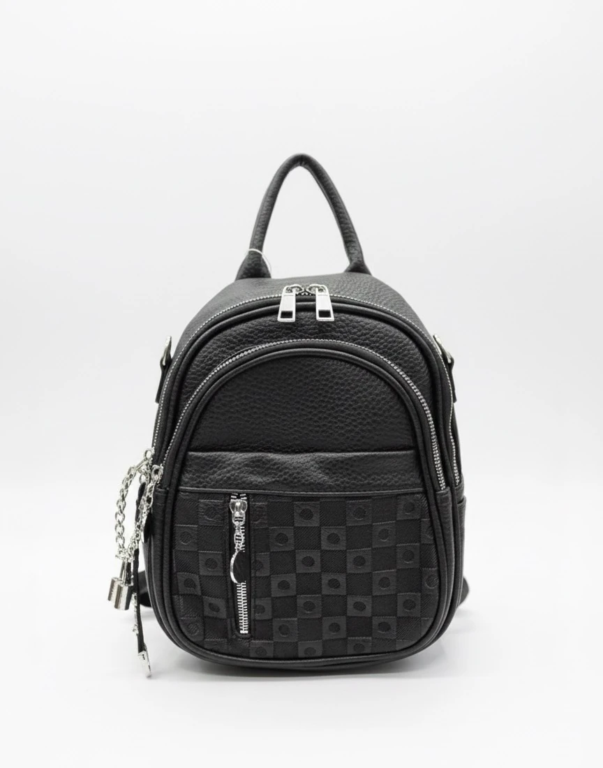 Moda ~ Deri Sırt Çantası ~ Siyah