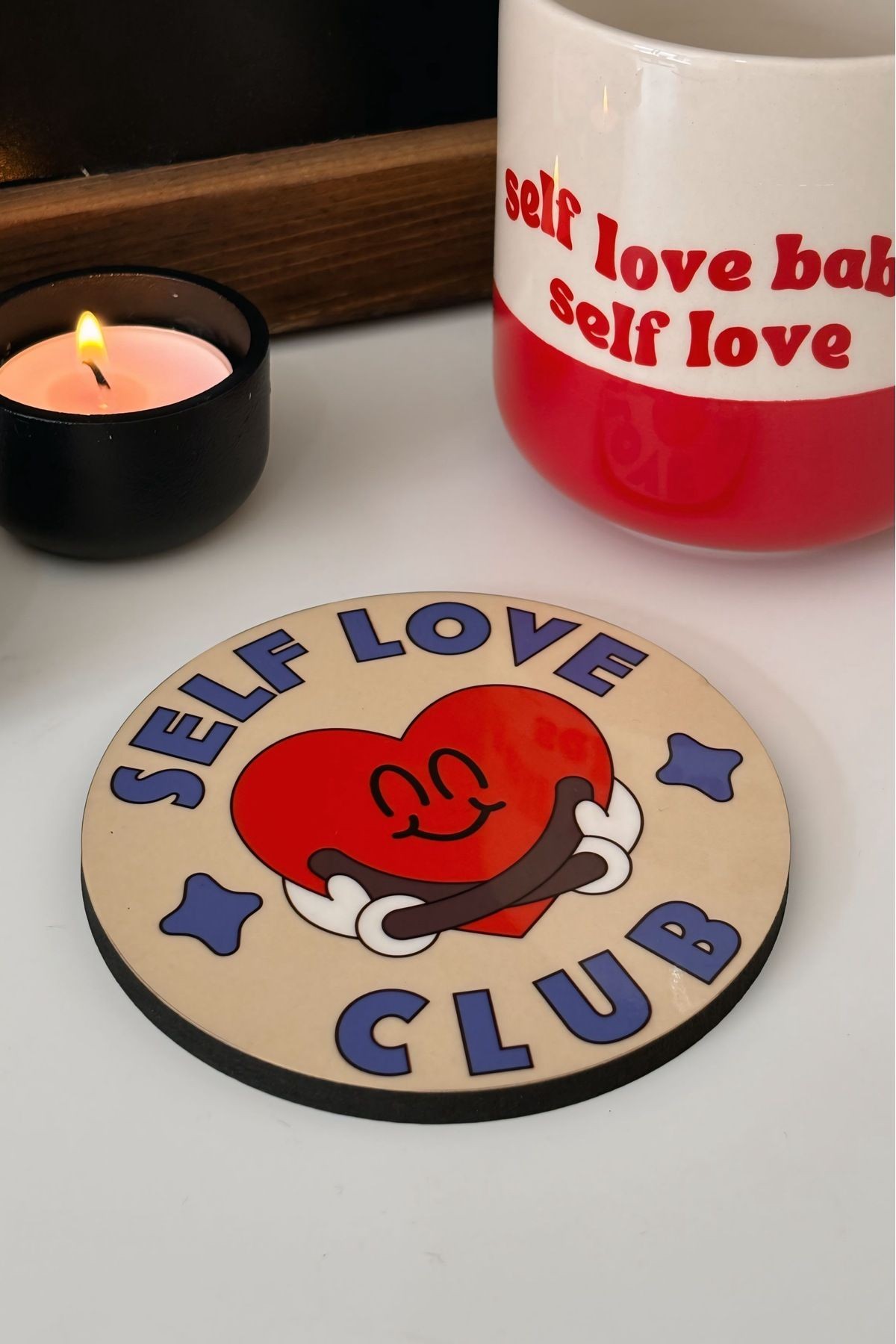 Self Love Club Bardak Altlığı