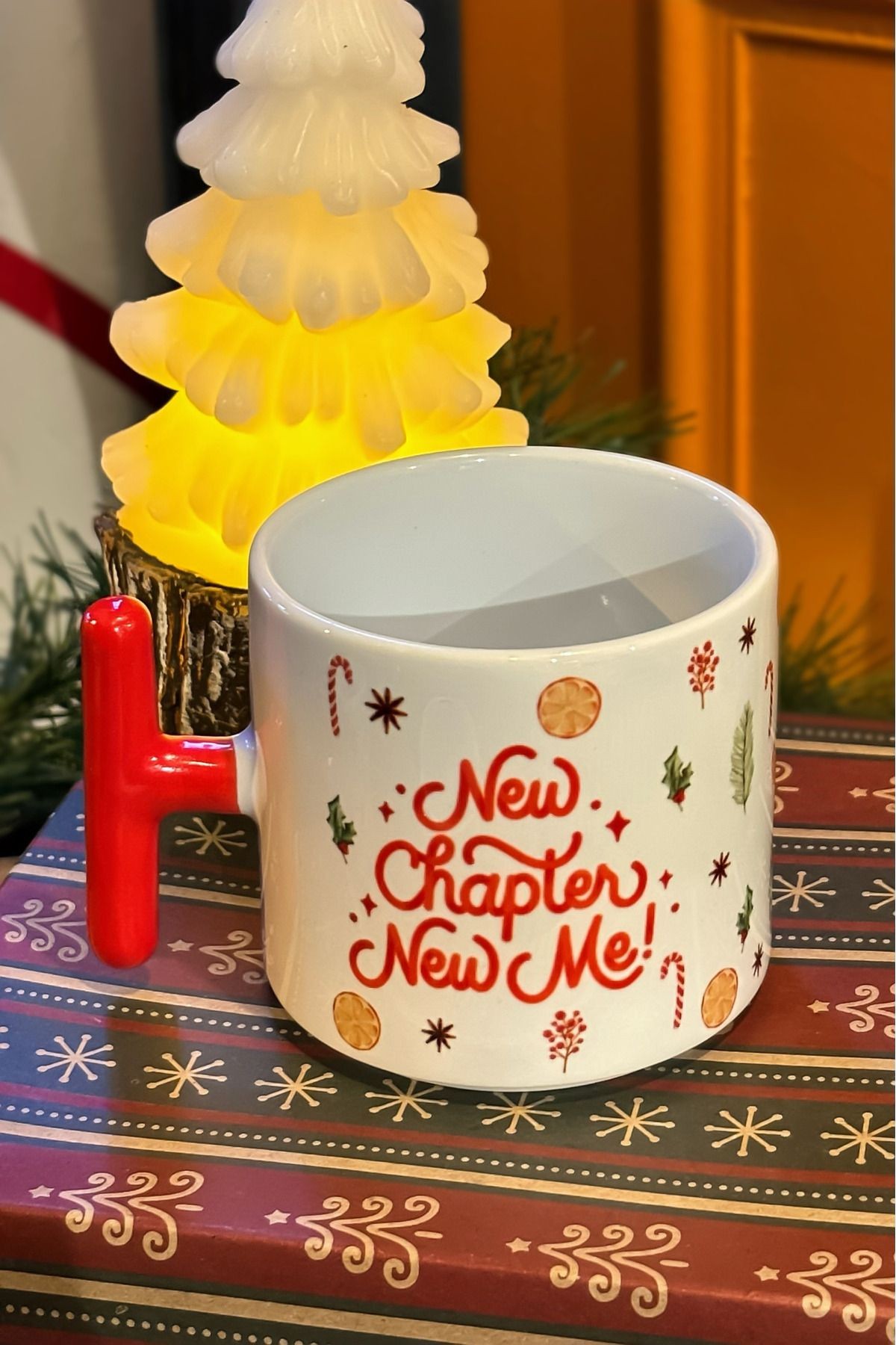 New Chapter New Me Kırmızı Kulplu Kupa (YILBAŞI KOLEKSİYONU)