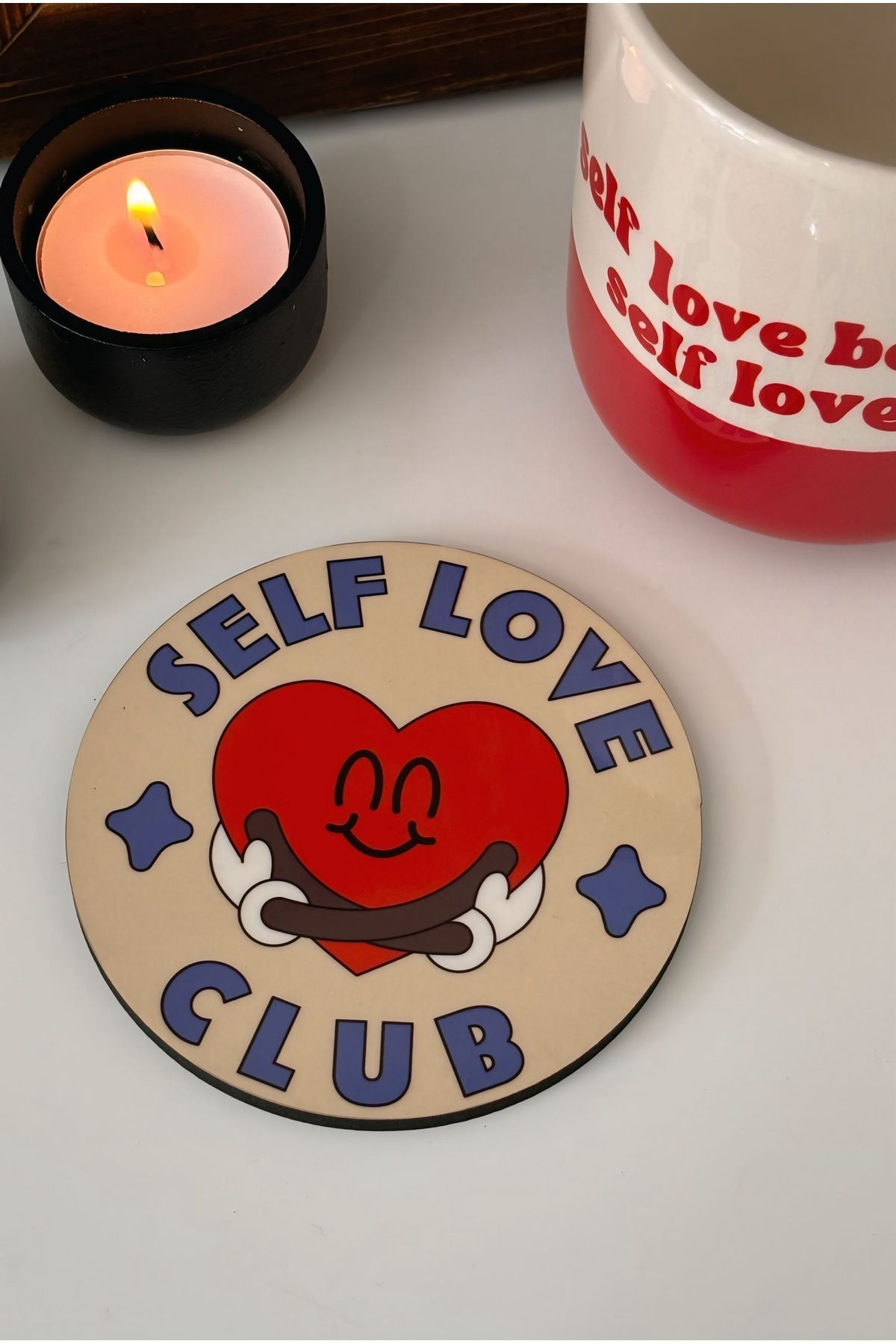 Self Love Club Bardak Altlığı