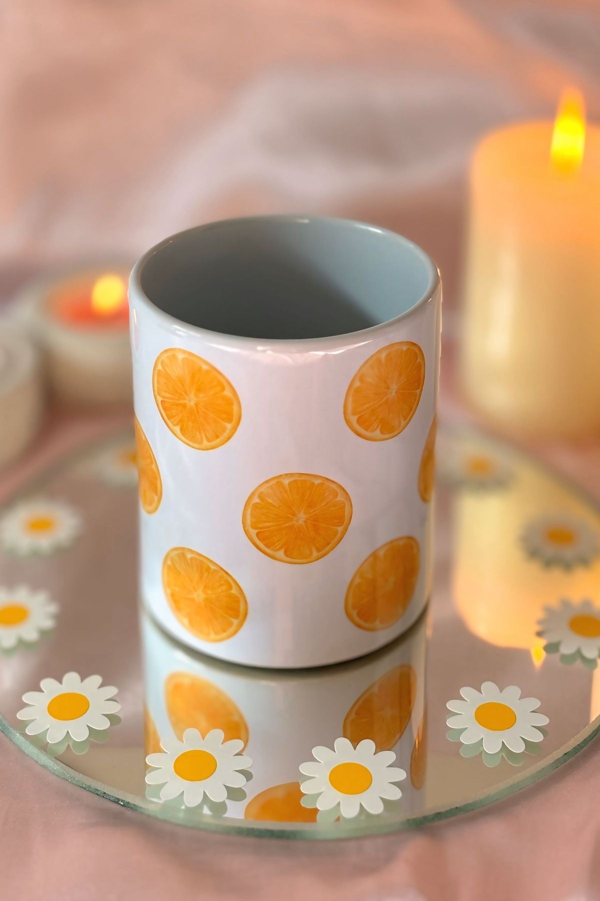 Orange Portakal Desenli Kalemlik