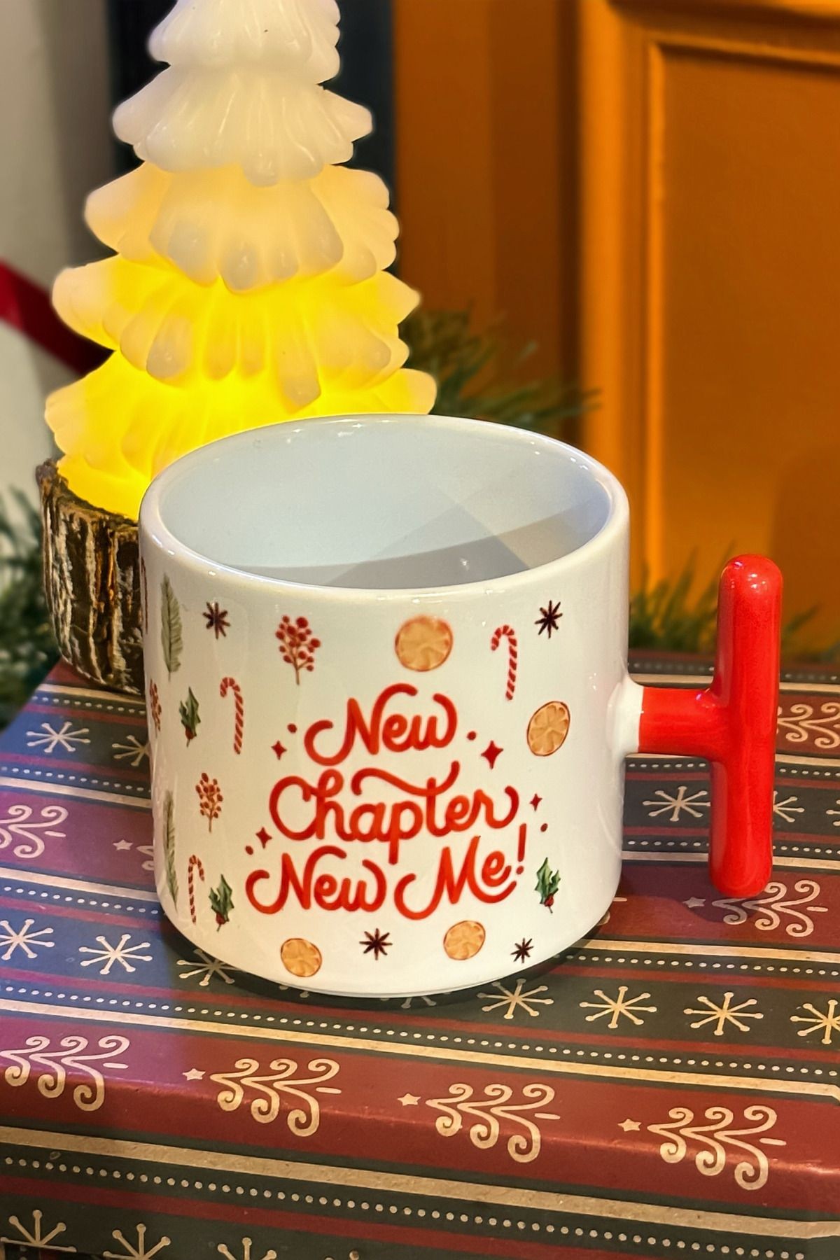 New Chapter New Me Kırmızı Kulplu Kupa (YILBAŞI KOLEKSİYONU)