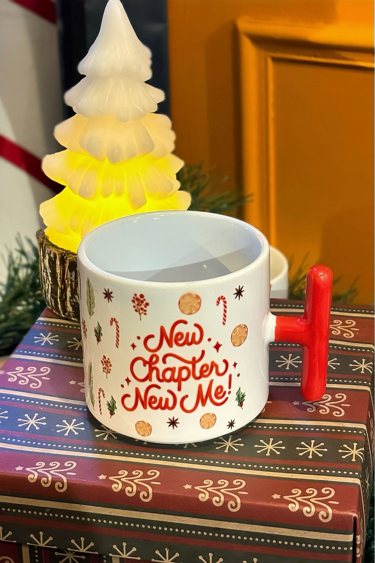 New Chapter New Me Kırmızı Kulplu Kupa (YILBAŞI KOLEKSİYONU)