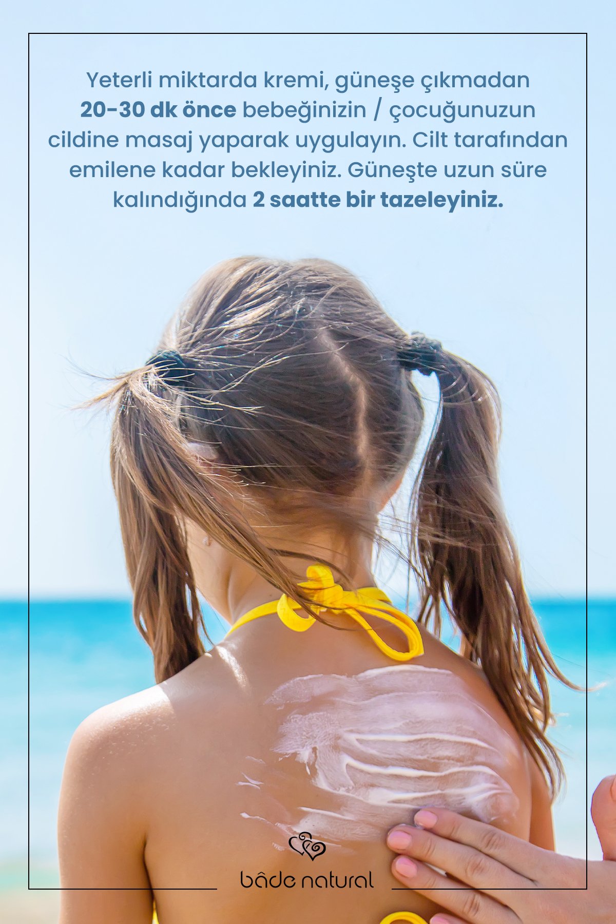 %100 Doğal 50+ SPF Yüksek Korumalı Çocuk Güneş Koruyucu Losyon 100 ml
