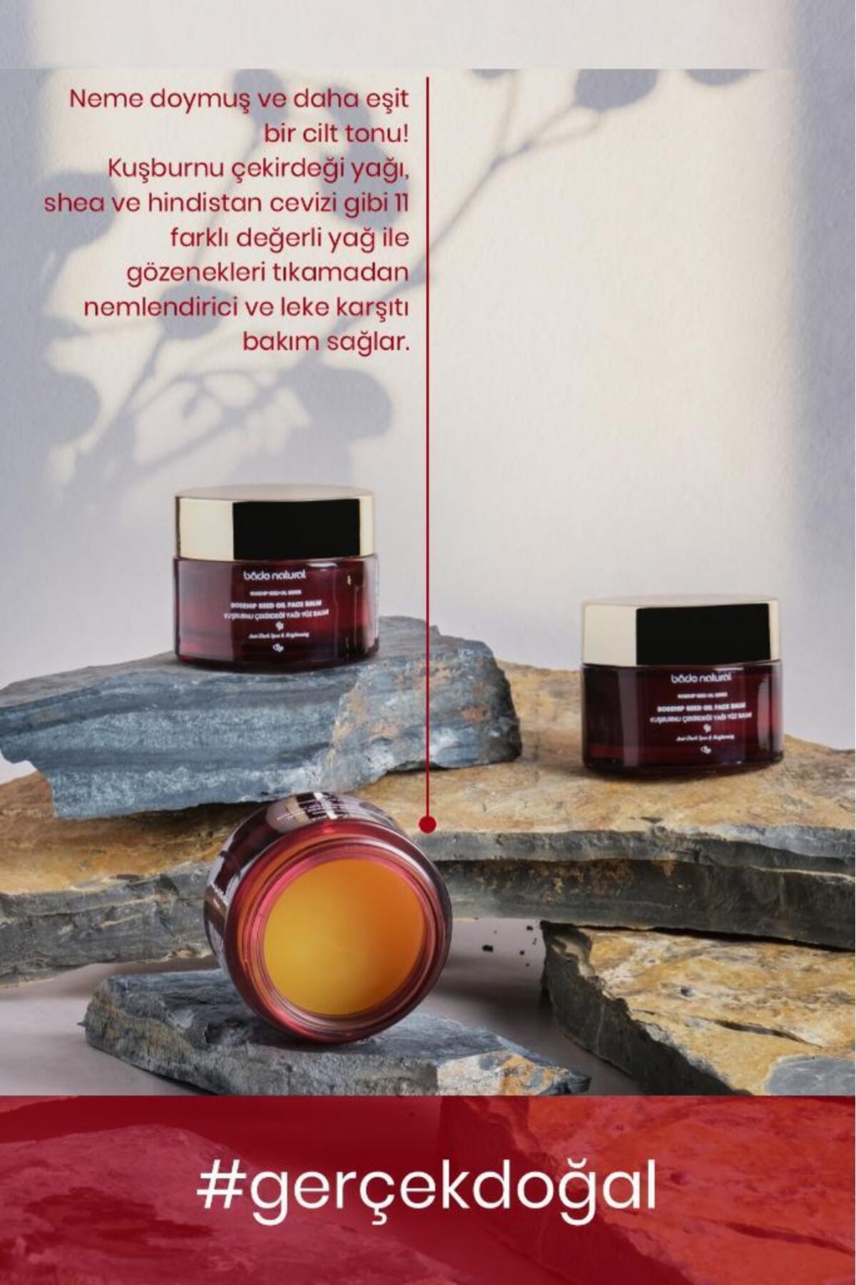 Kuşburnu Aydınlatıcı ve Leke Karşıtı Günlük Nemlendirici Yüz Balmı 50 ml