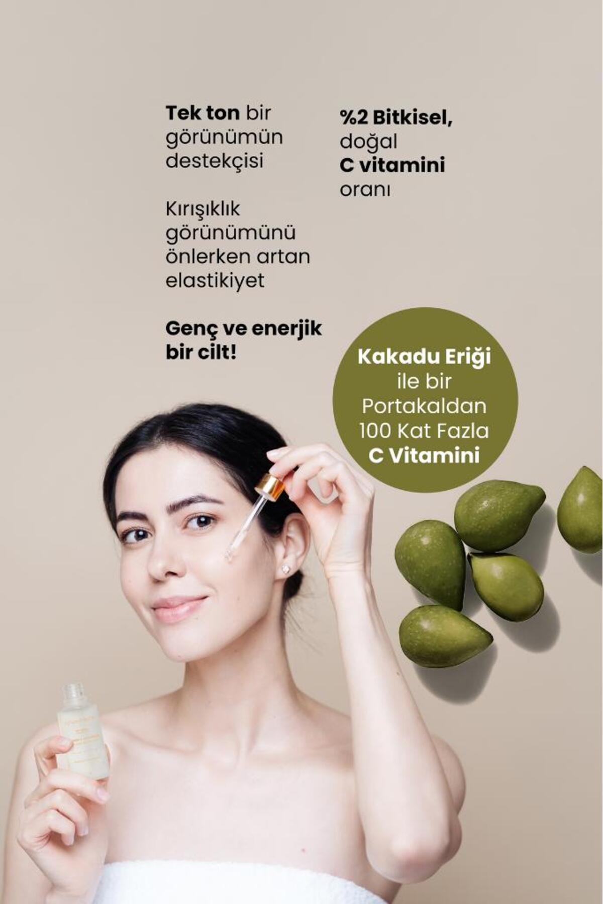 C Vitamini Yüz Serumu Aydınlatıcı, Ton Eşitleyici ve Leke Karşıtı 30 ml