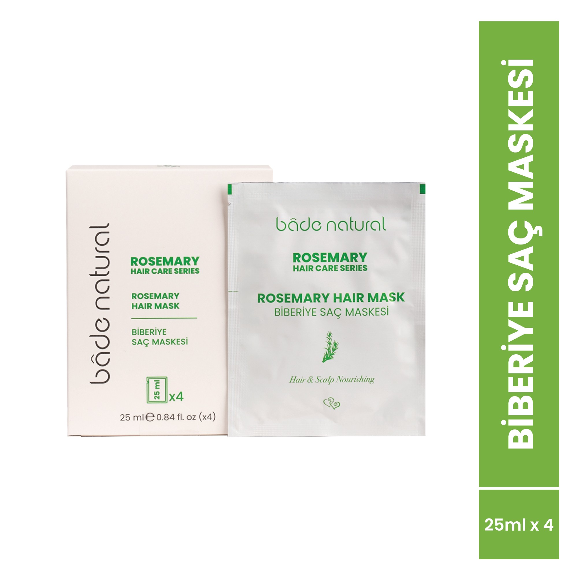 Biberiye Saç Maskesi Besleyici ve Güçlendirici 4x25ml