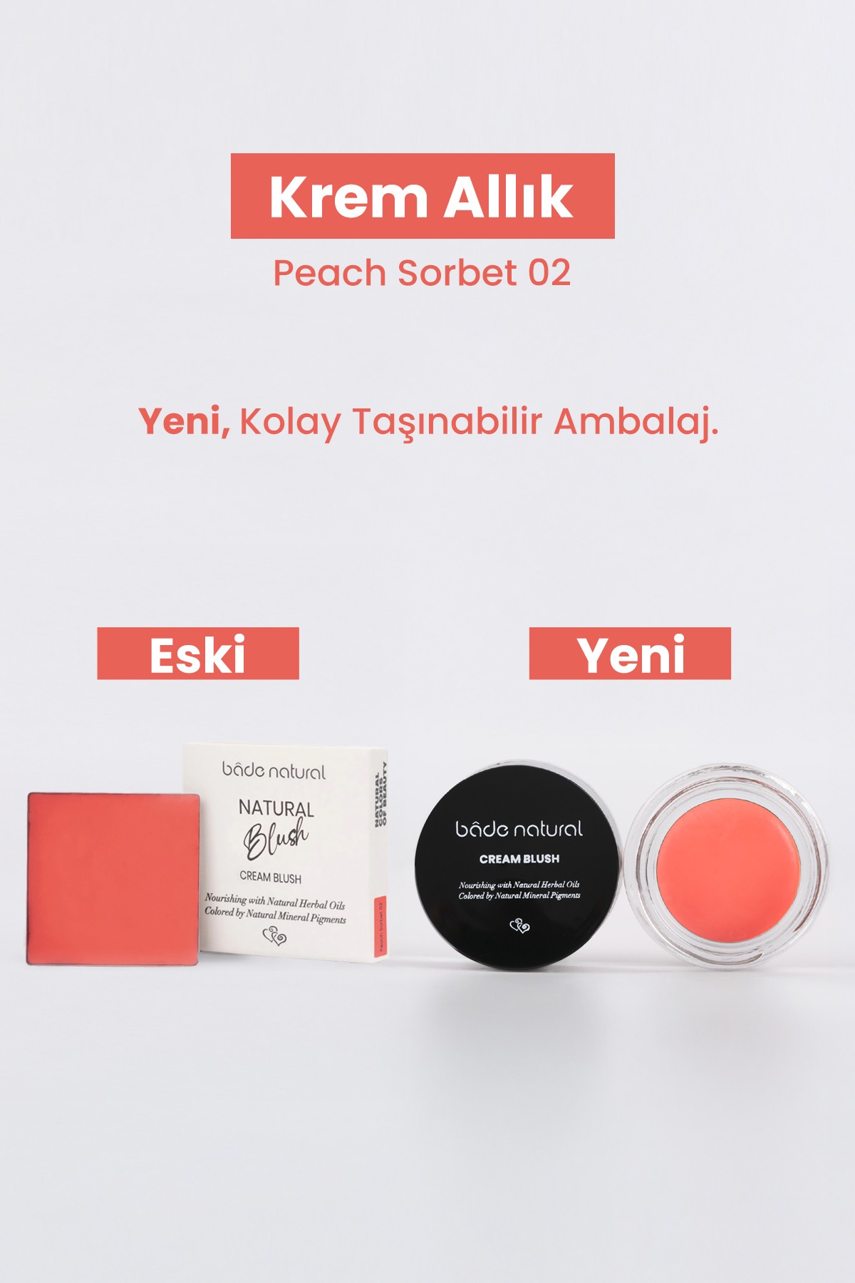 Krem Allık Peach Sorbet 02 %100 Doğal