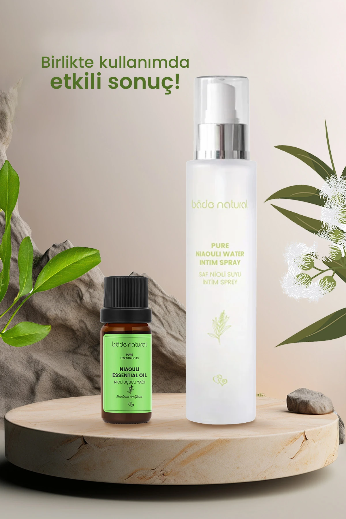 Nioli Suyu Kötü Koku Önleyici Intim Bakım Spreyi & Nioli Uçucu Yağ Set %100 Doğal ve Saf