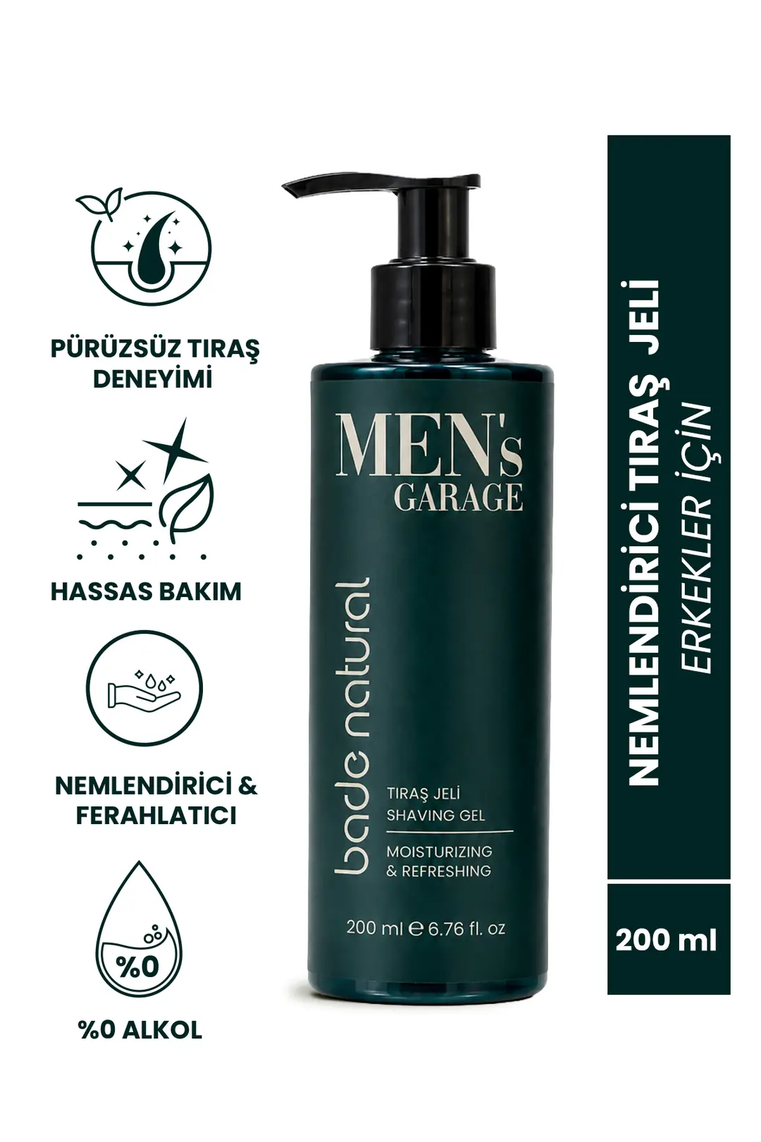Mens Garage Tıraş Jeli Nemlendirici ve Ferahlatıcı 200 ml