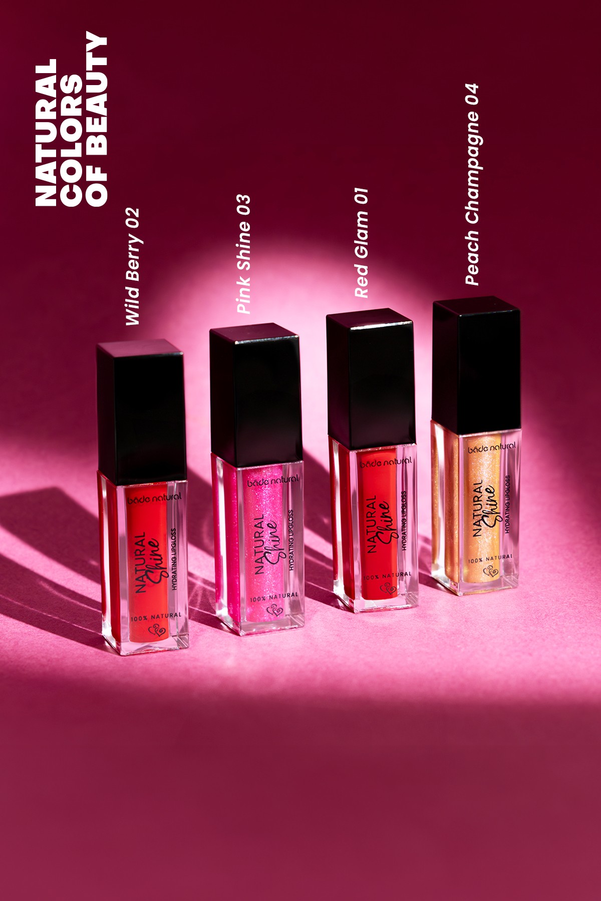 Nemlendirici Lipgloss Pink Shine 03 Dudak Parlatıcısı %100 Doğal