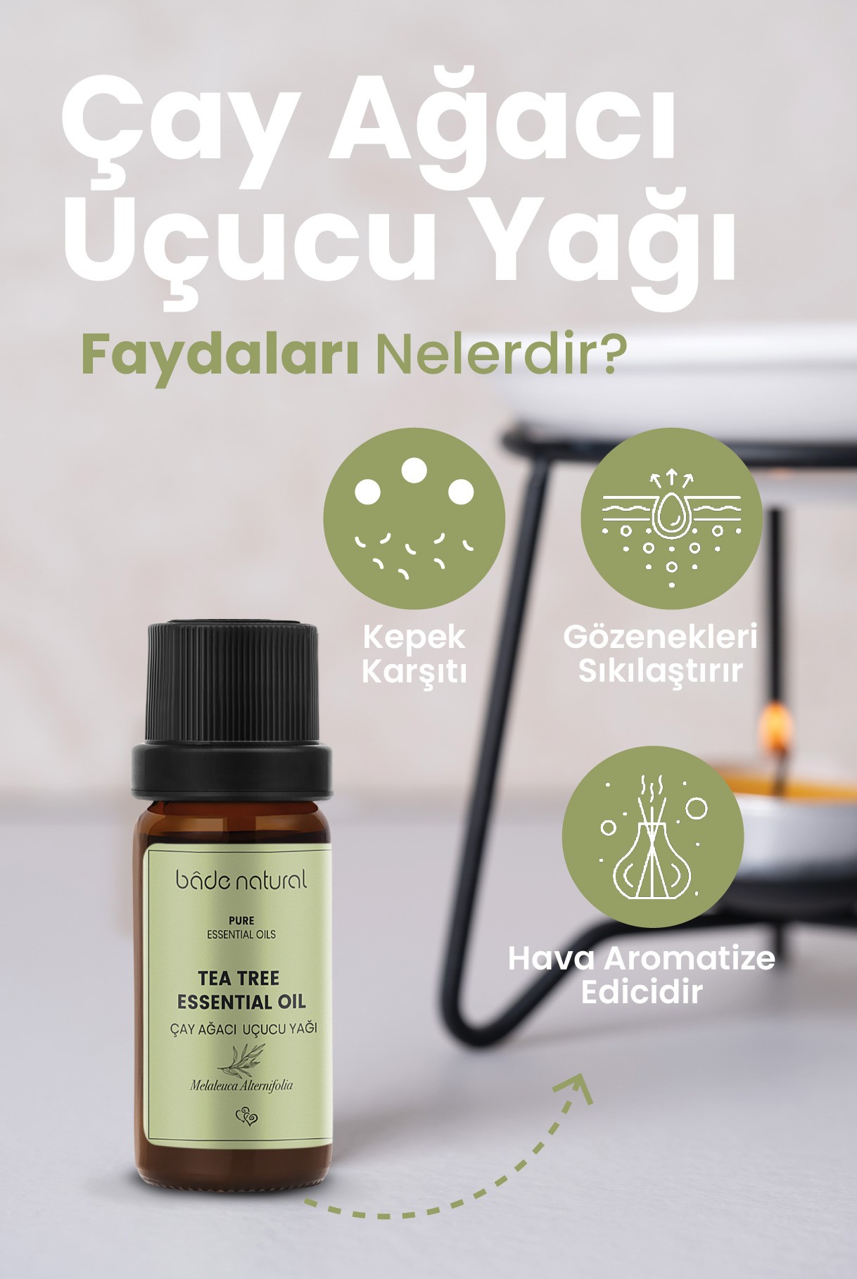 Çay Ağacı Uçucu Yağı %100 Saf 10 ml