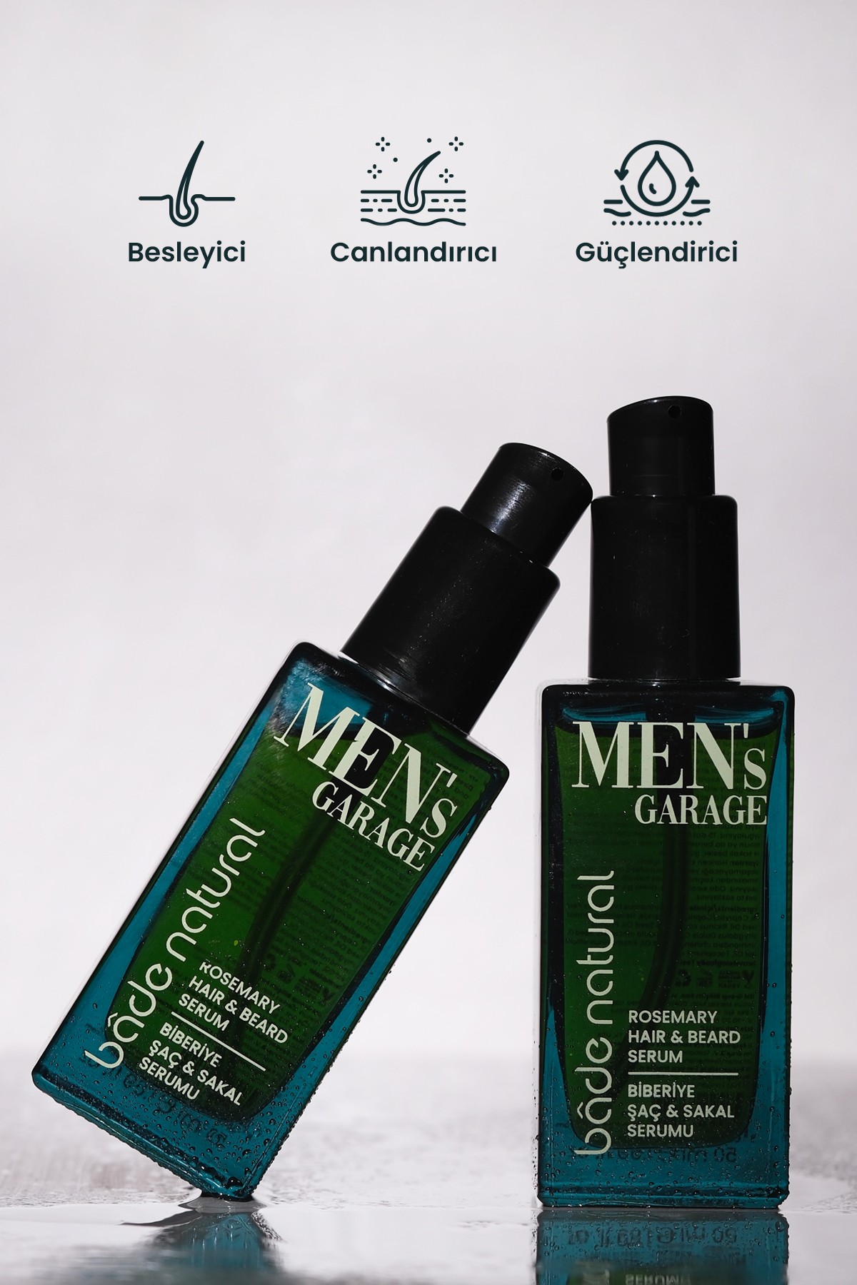 Men's Garage Biberiye Saç ve Sakal Serumu Besleyici ve Derinlemesine Bakım 50 ml