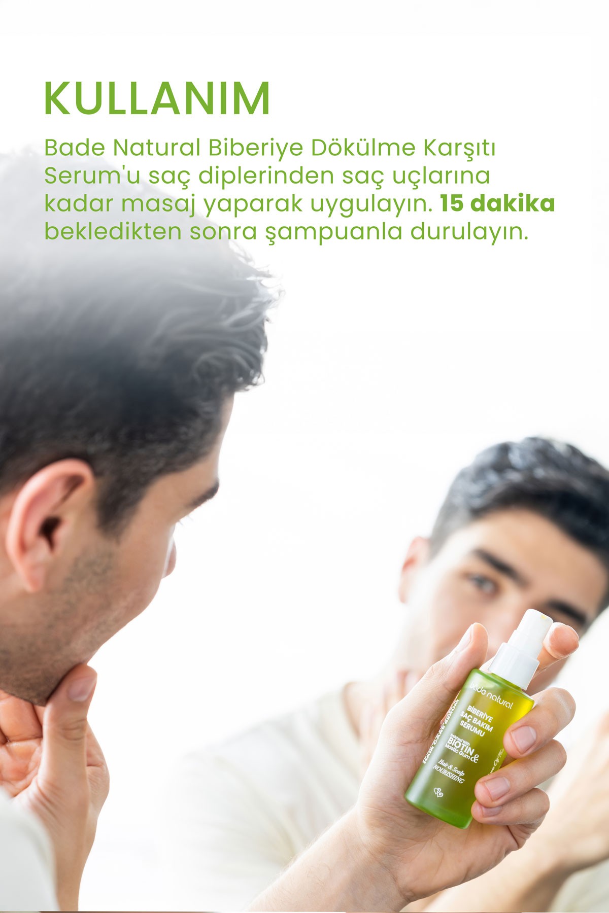 Biberiye Yağı ve Biotin Complex Saç Dökülmesi ve Yıpranmış Saçlar için Saç Bakım Serumu 50 ml