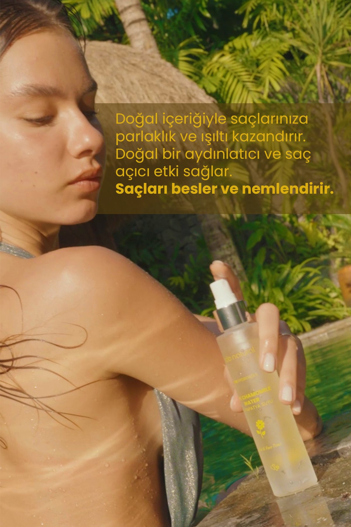 Papatya Suyu Saç Toniği %100 Doğal ve Saf 100 ml 
