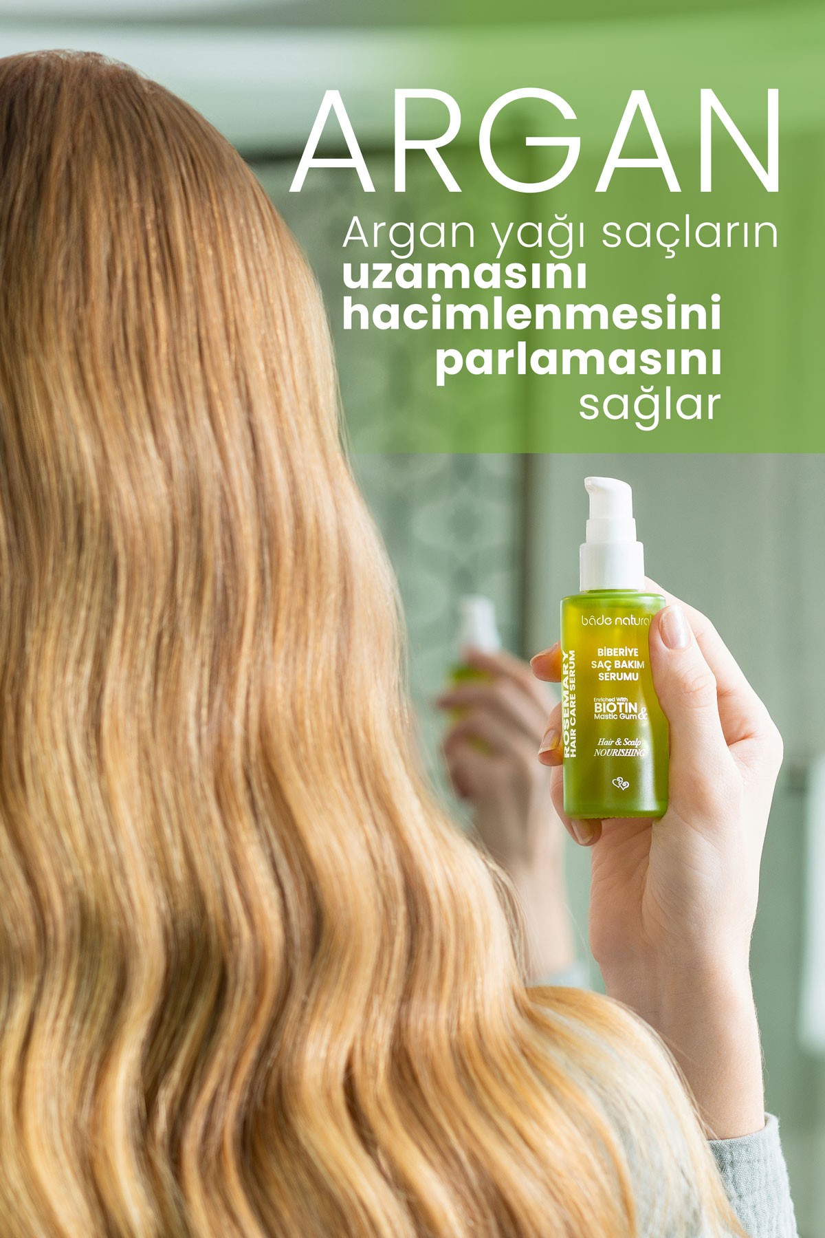 Biberiye Yağı ve Biotin Complex Saç Dökülmesi ve Yıpranmış Saçlar için Saç Bakım Serumu 50 ml