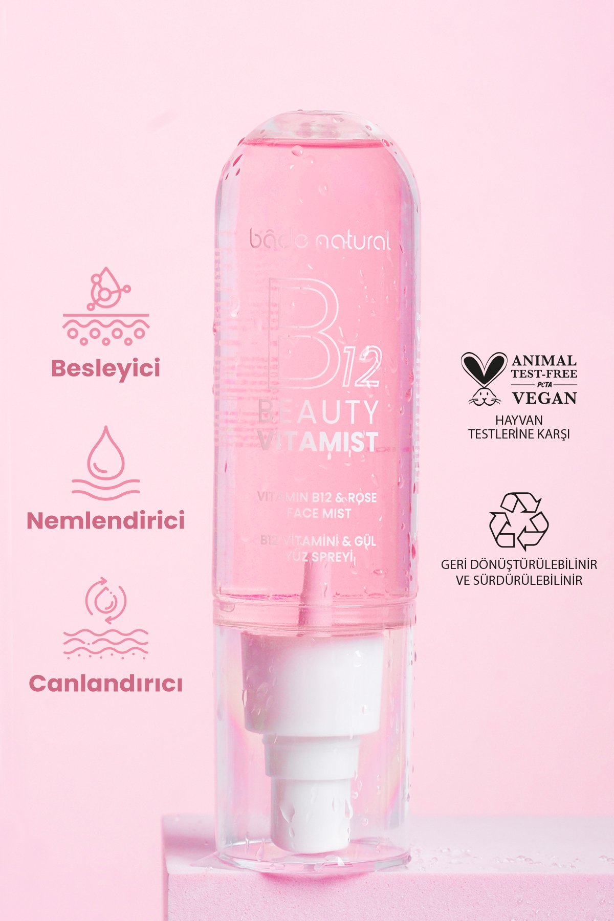 Beauty Vitamist B12 Vitamini & Gül Yüz Spreyi 100 ml
