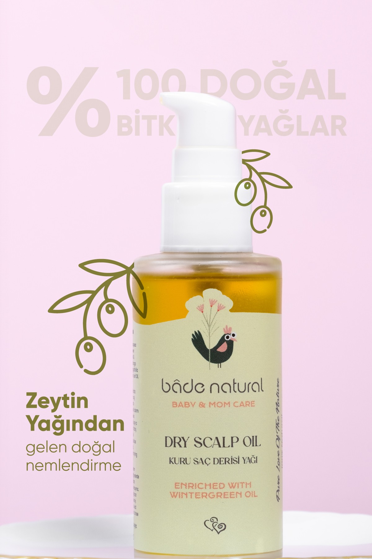 Bebek Konak Karşıtı Kuru Saç Derisi %100 Doğal Bakım Yağı 50 ml