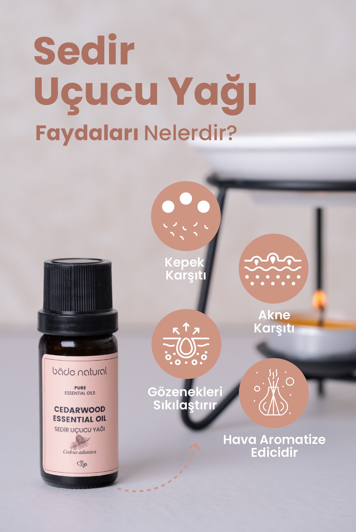 Sedir Ağacı Uçucu Yağı %100 Saf 10 ml