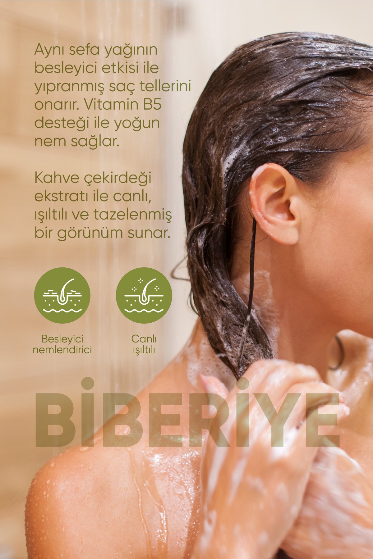 Biberiye, Biotin, Keratin ve Kolajen Complex Saç Dökülmesi Karşıtı Bakım Şampuanı 200 ml