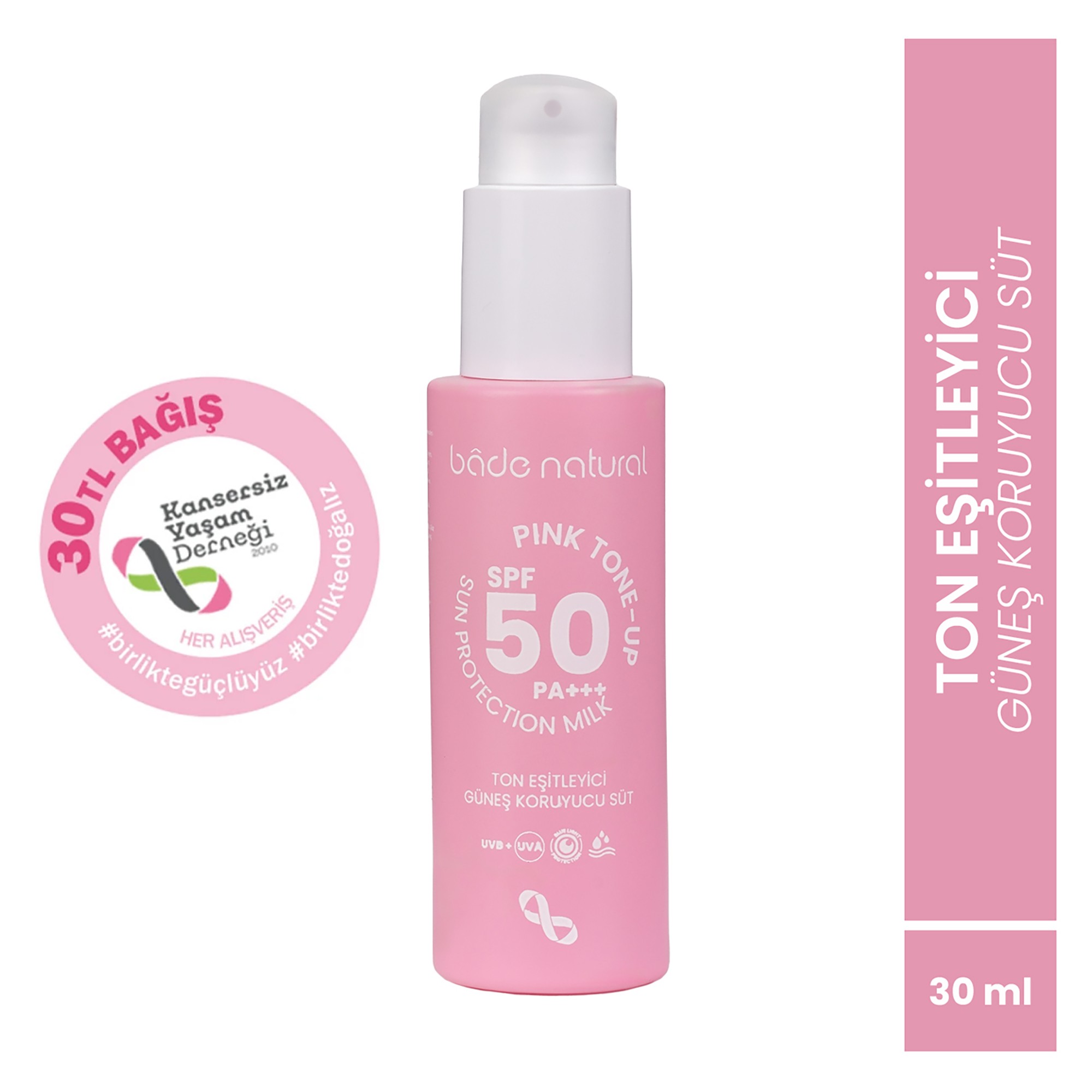 50 SPF Ton Eşitleyici Güneş Koruyucu Süt 30 ml