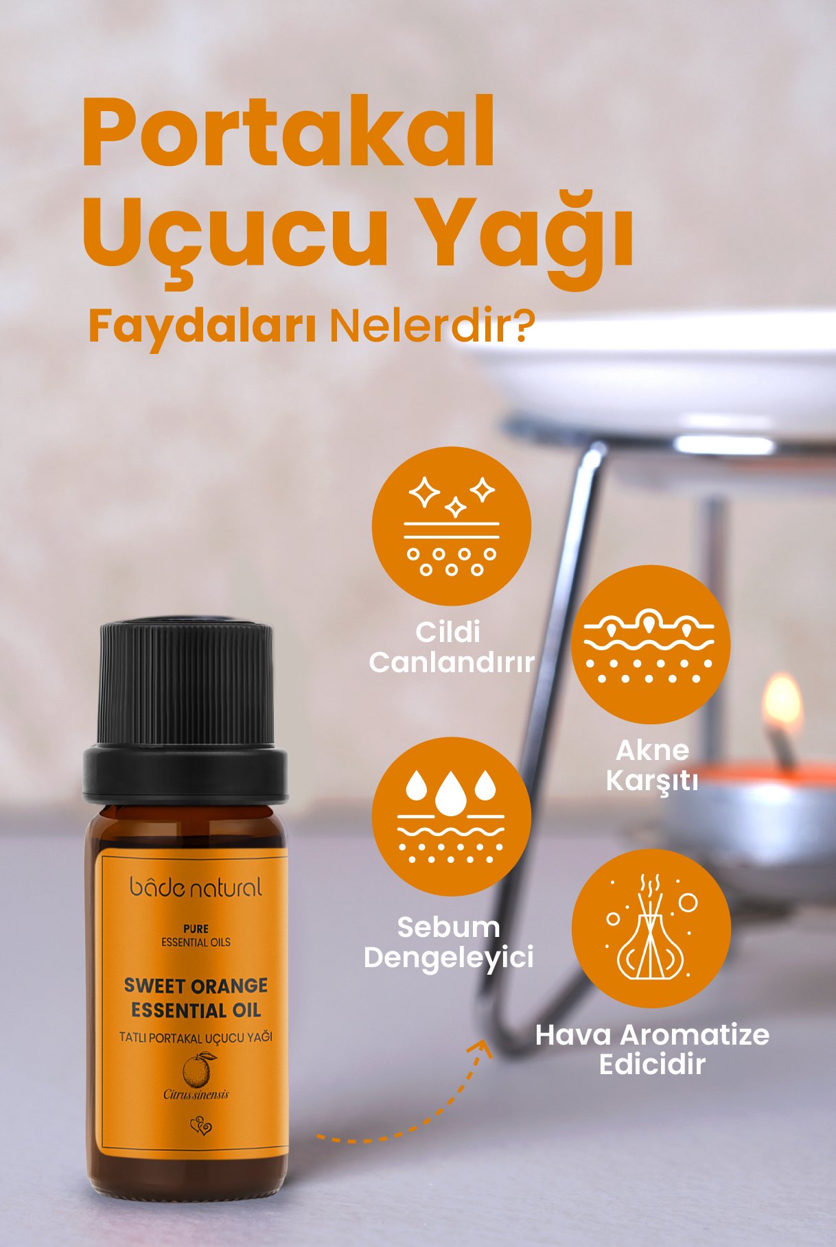 Portakal Uçucu Yağı %100 Saf 10 ml