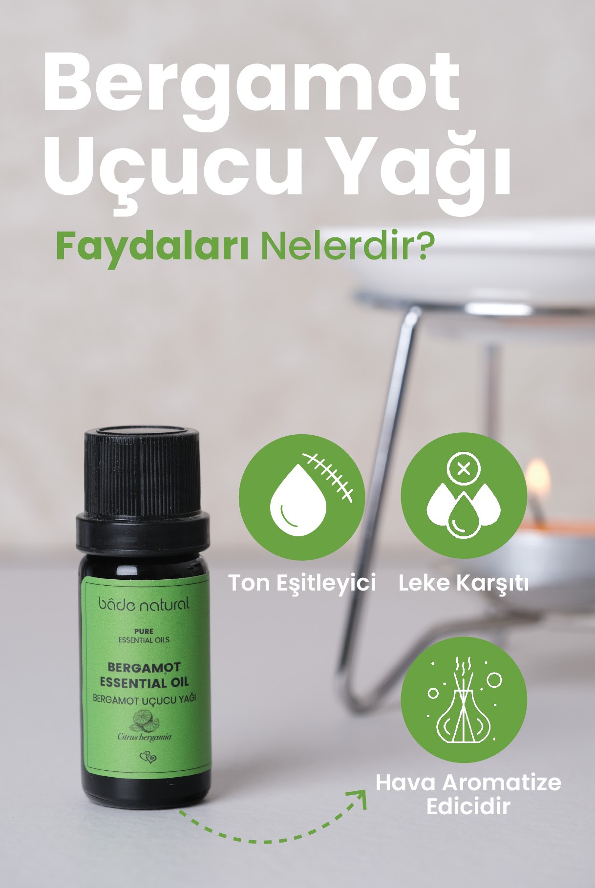 Bergamot Uçucu Yağı %100 Saf 10 ml