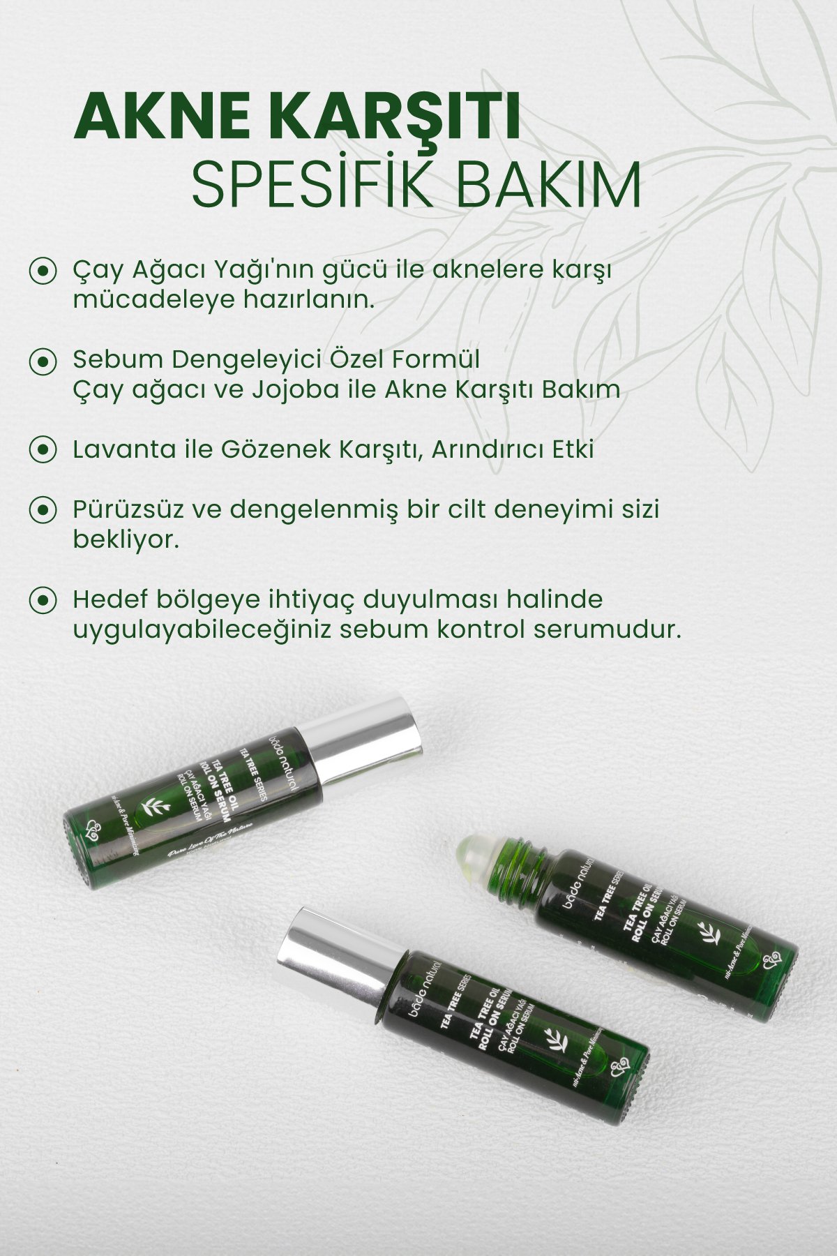 Çay Ağacı Hızlı Etkili Akne Karşıtı Roll On 10 ml