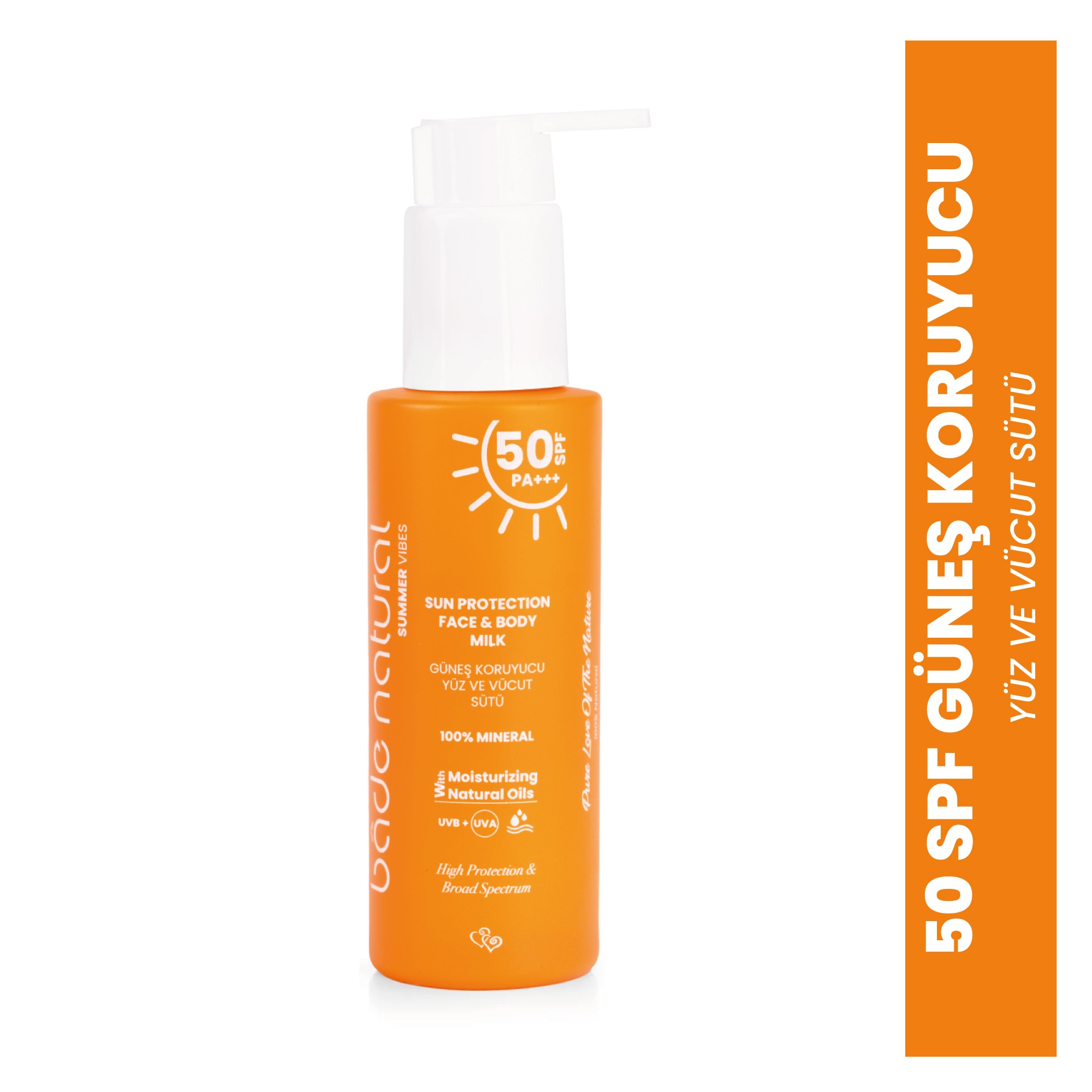 50 SPF Güneş Koruyucu Yüz ve Vücut Sütü 100 ml