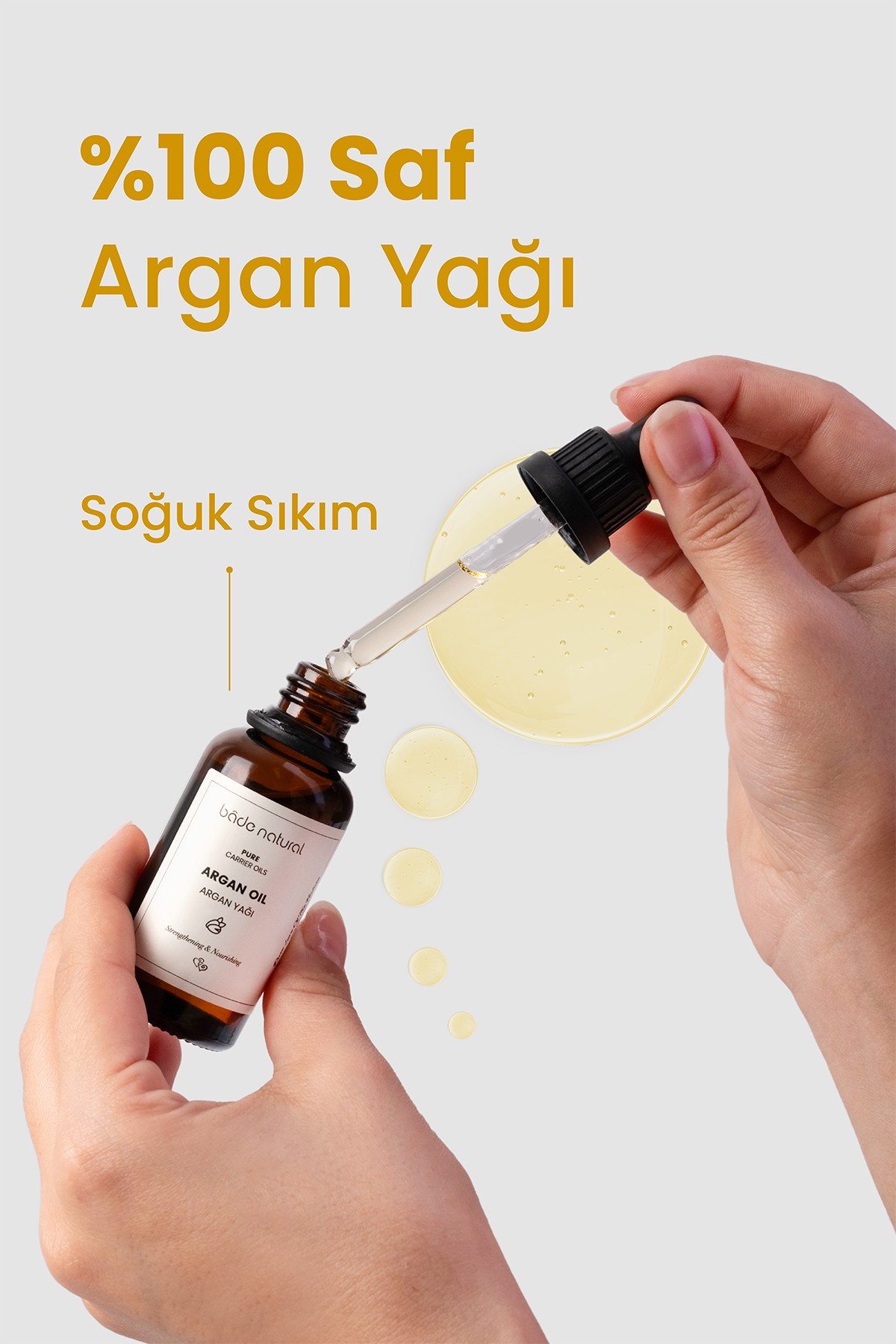 Argan Yağı Soğuk Sıkım %100 Saf 30 ml