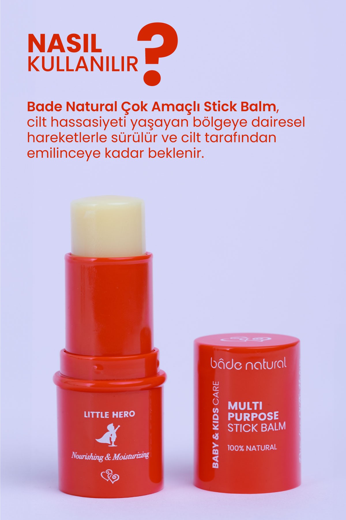 Little Hero %100 Doğal Stick Onarıcı ve Rahatlatıcı Çok Amaçlı