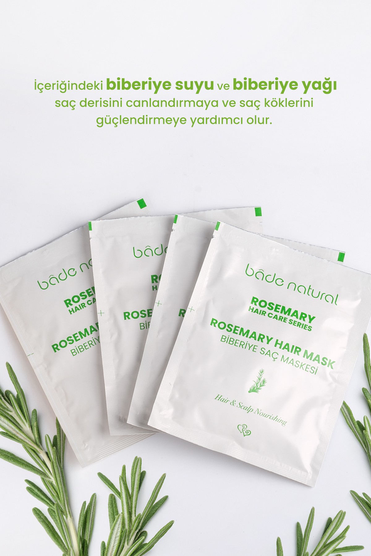Biberiye Saç Maskesi Besleyici ve Güçlendirici 4x25ml