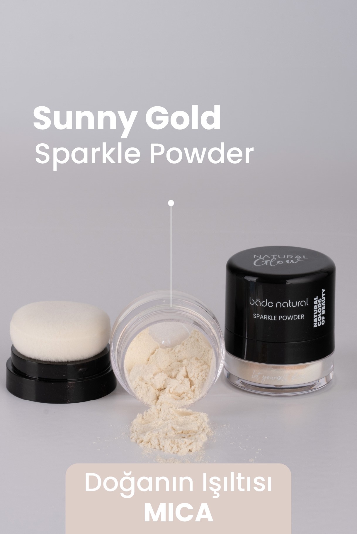 Sparkle Powder Sunny Gold Çok Amaçlı Toz Işıltılı Aydınlatıcı %100 Doğal