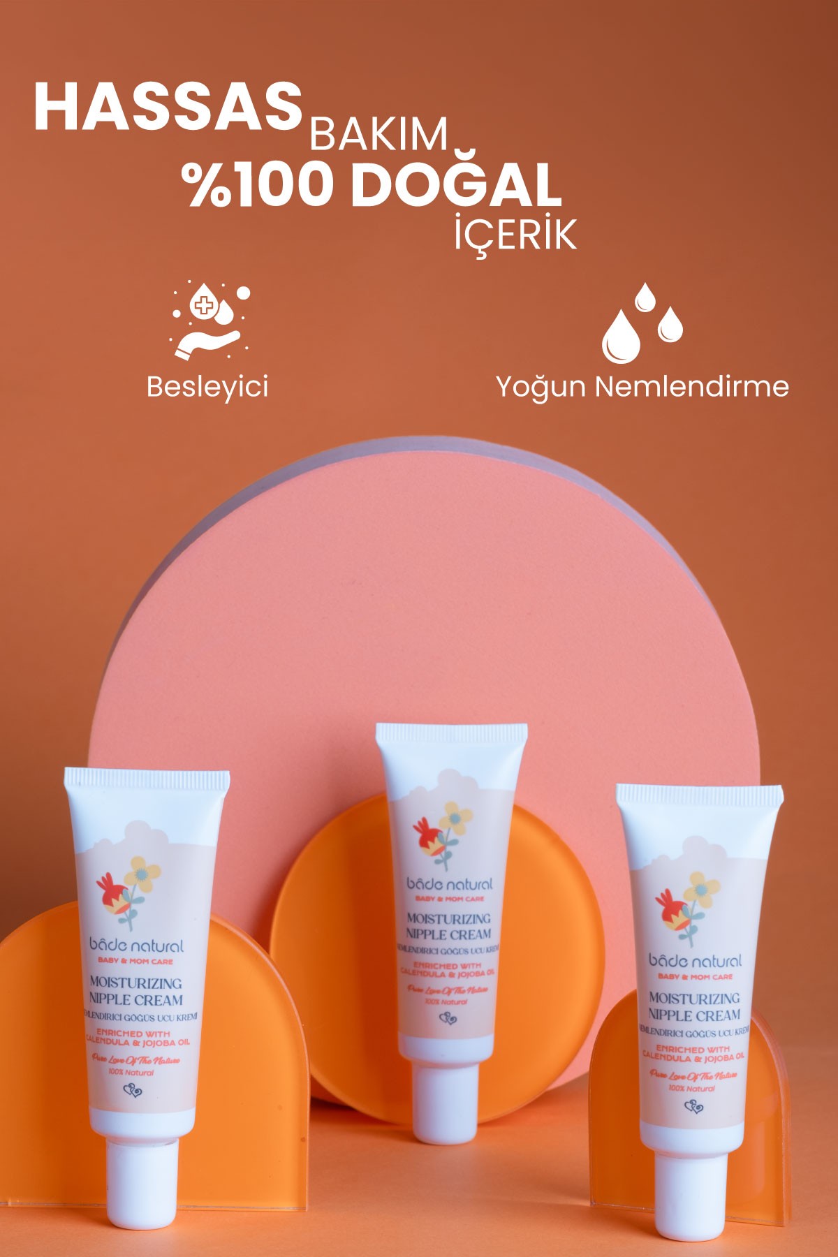 Nemlendirici Göğüs Ucu %100 Doğal Çatlak ve Bakım Kremi 30 ml