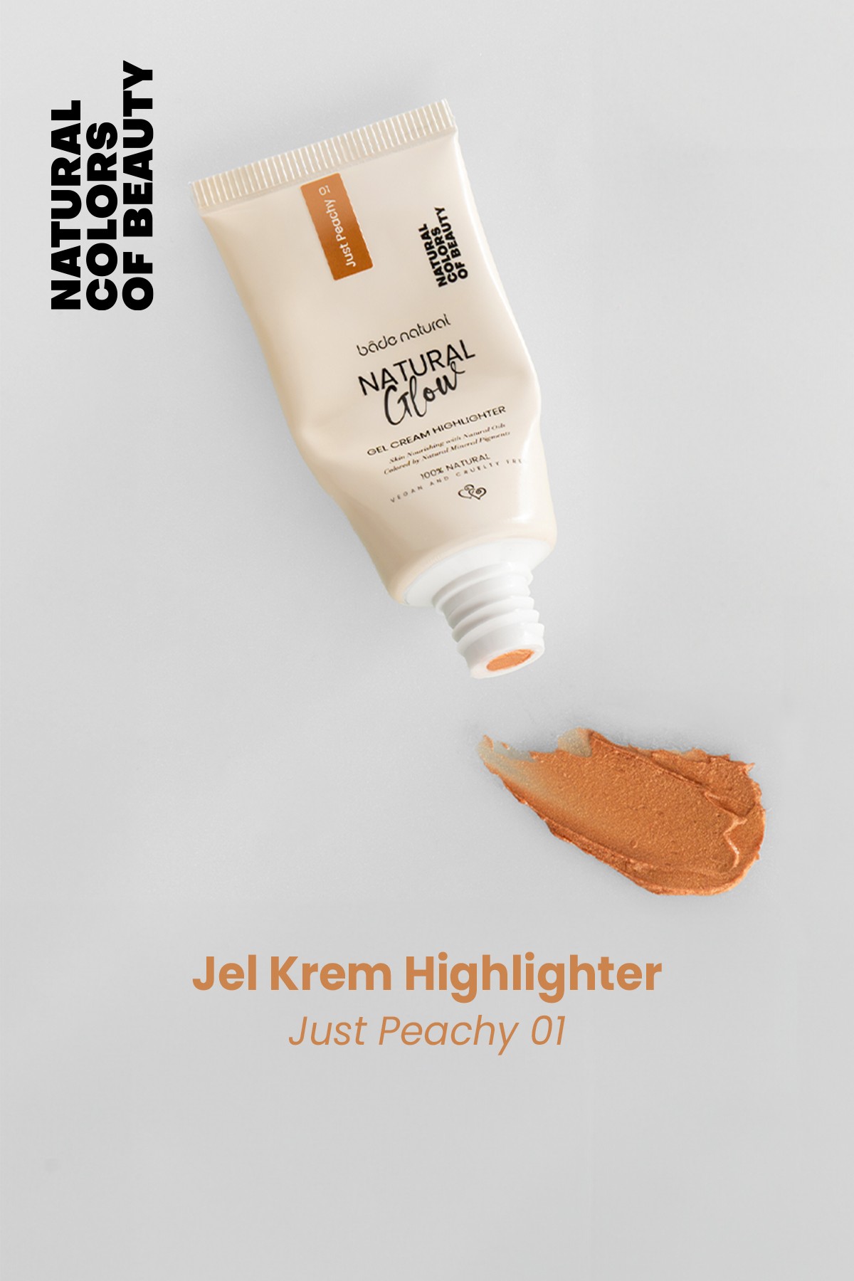 Jel Krem Highlighter Just Peachy 01 %100 Doğal