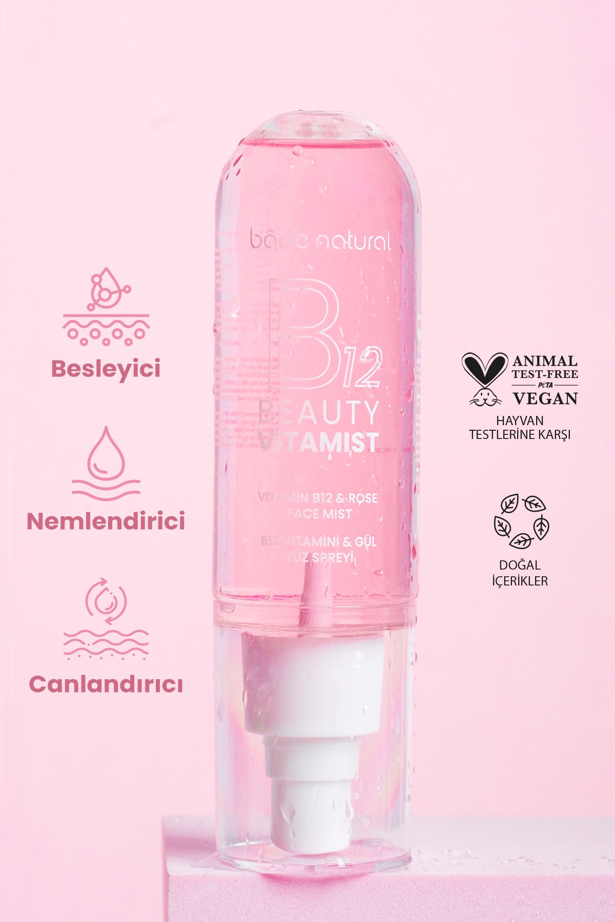 Beauty Vitamist B12 Vitamini & Gül Yüz Spreyi 100 ml