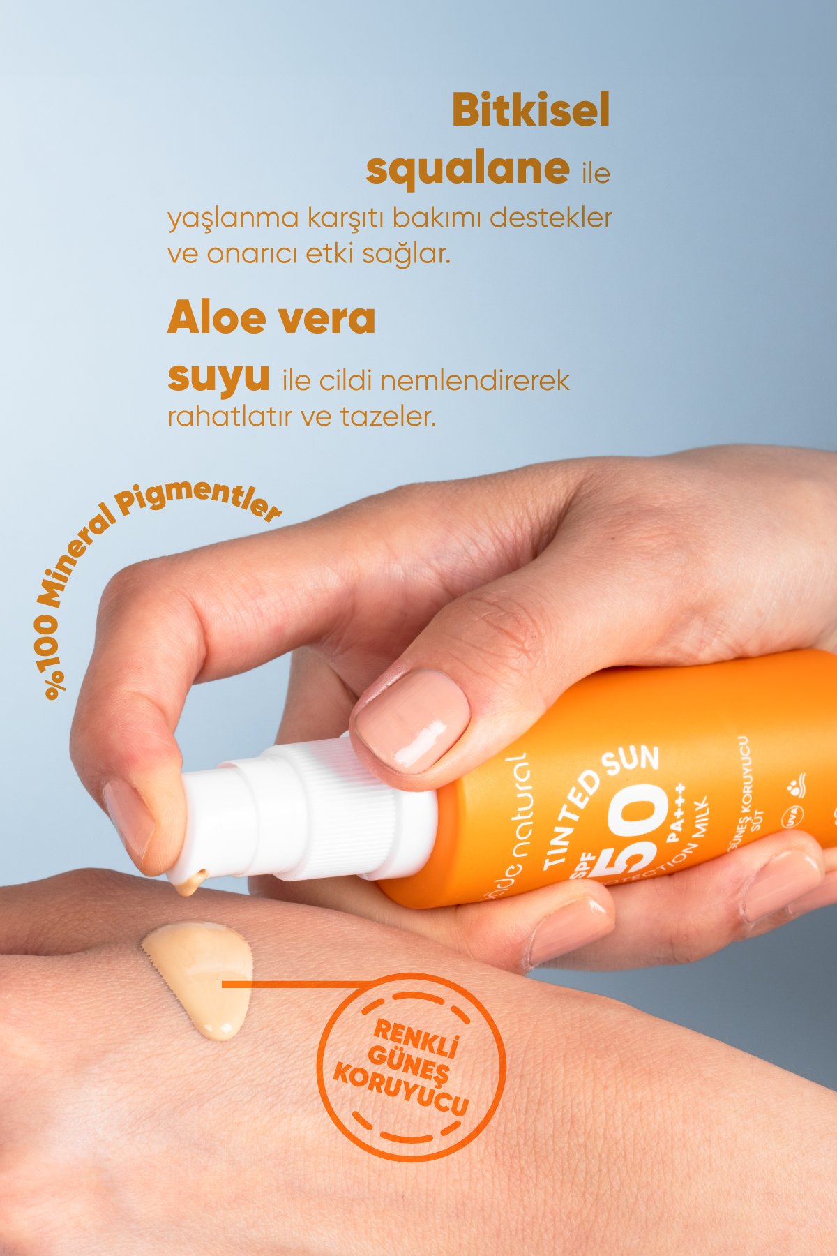 50 SPF Renkli Güneş Koruyucu Süt 30 ml