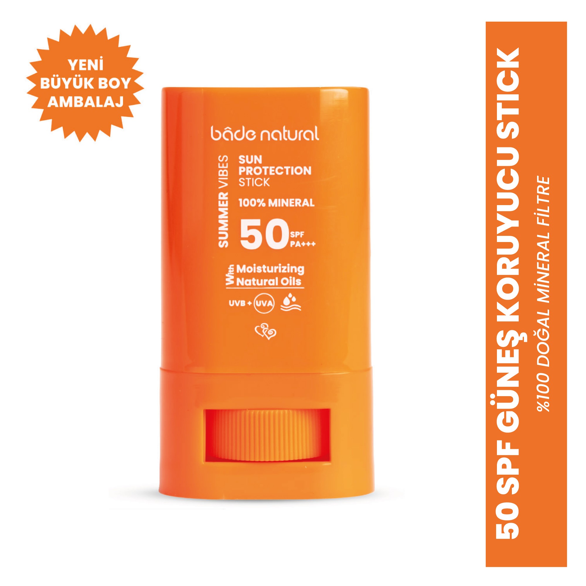 50 SPF %100 Mineral Filtreli ve Doğal Yüksek Korumalı Güneş Stick 16 g