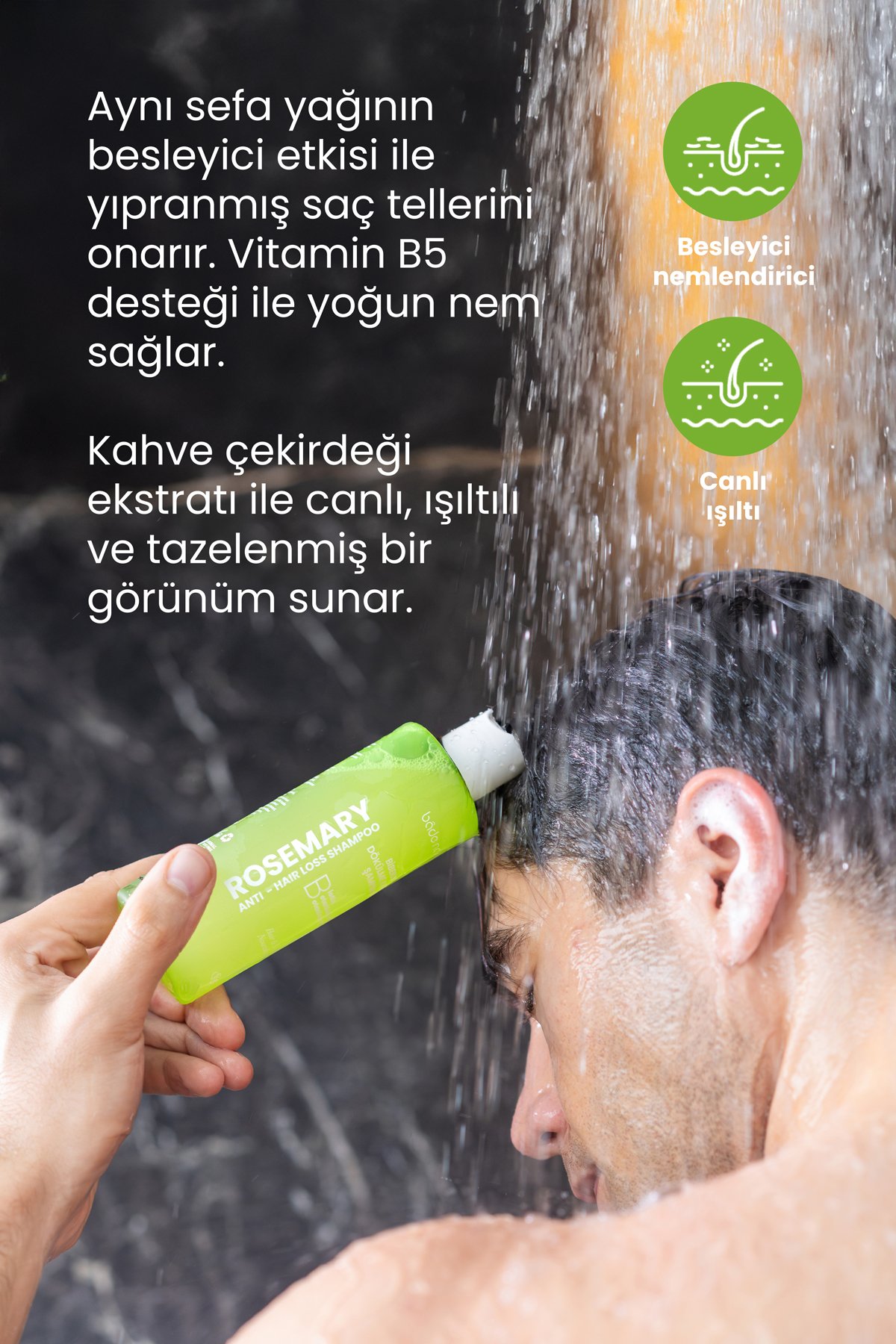 Biberiye, Biotin, Keratin ve Kolajen Complex Saç Dökülmesi Karşıtı Bakım Şampuanı 200 ml