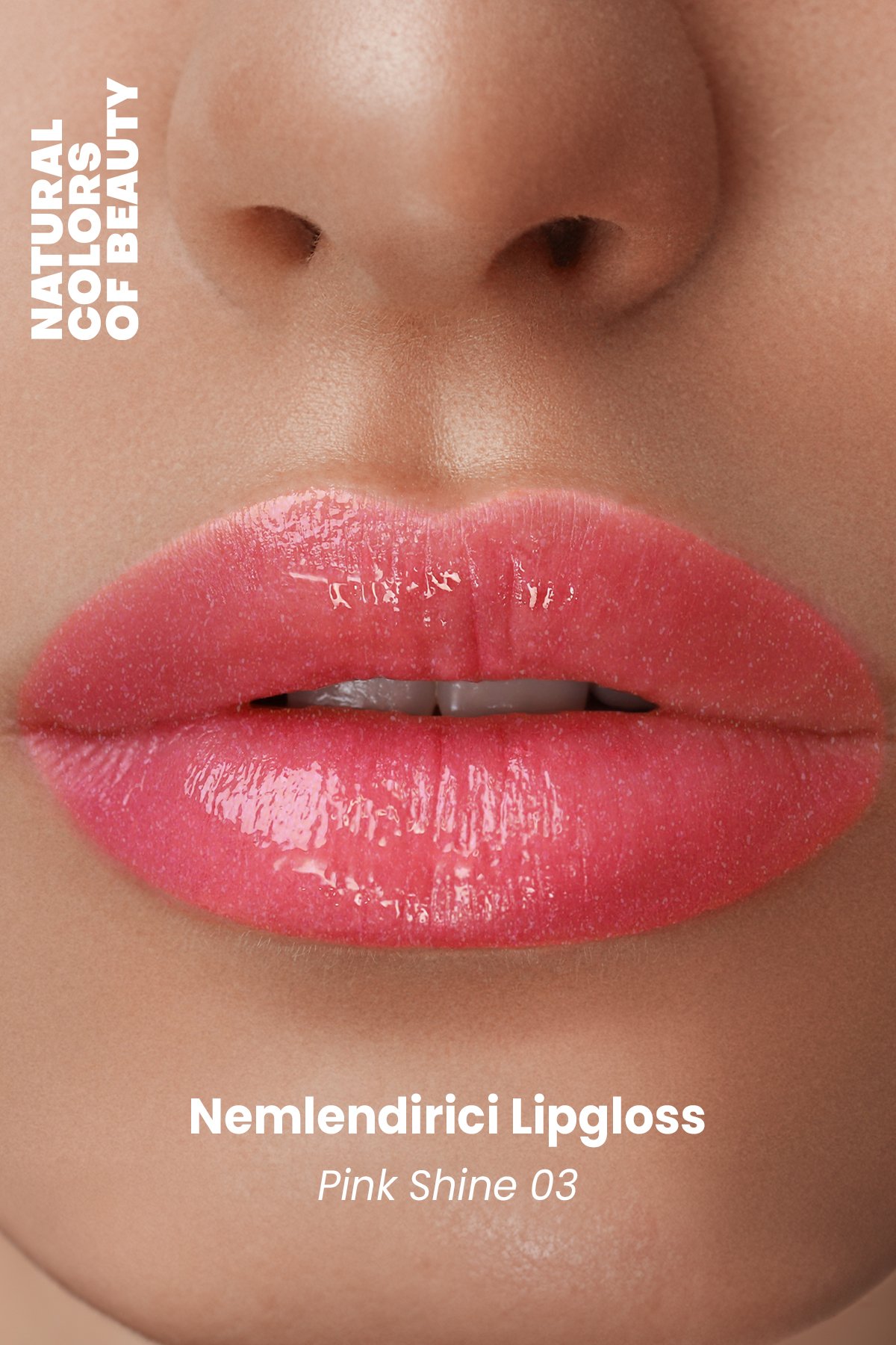 Nemlendirici Lipgloss Pink Shine 03 Dudak Parlatıcısı %100 Doğal