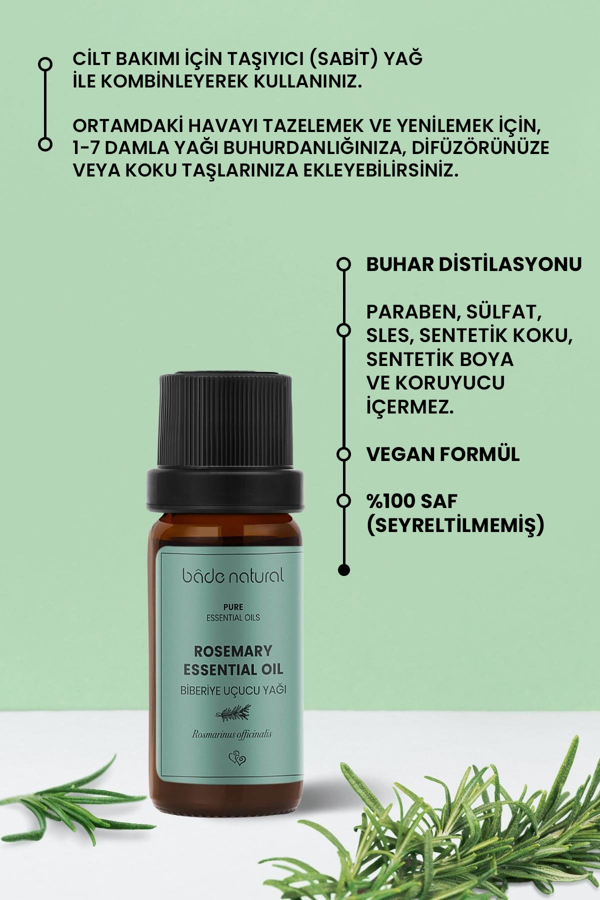 Biberiye Uçucu Yağı %100 Saf 10 ml