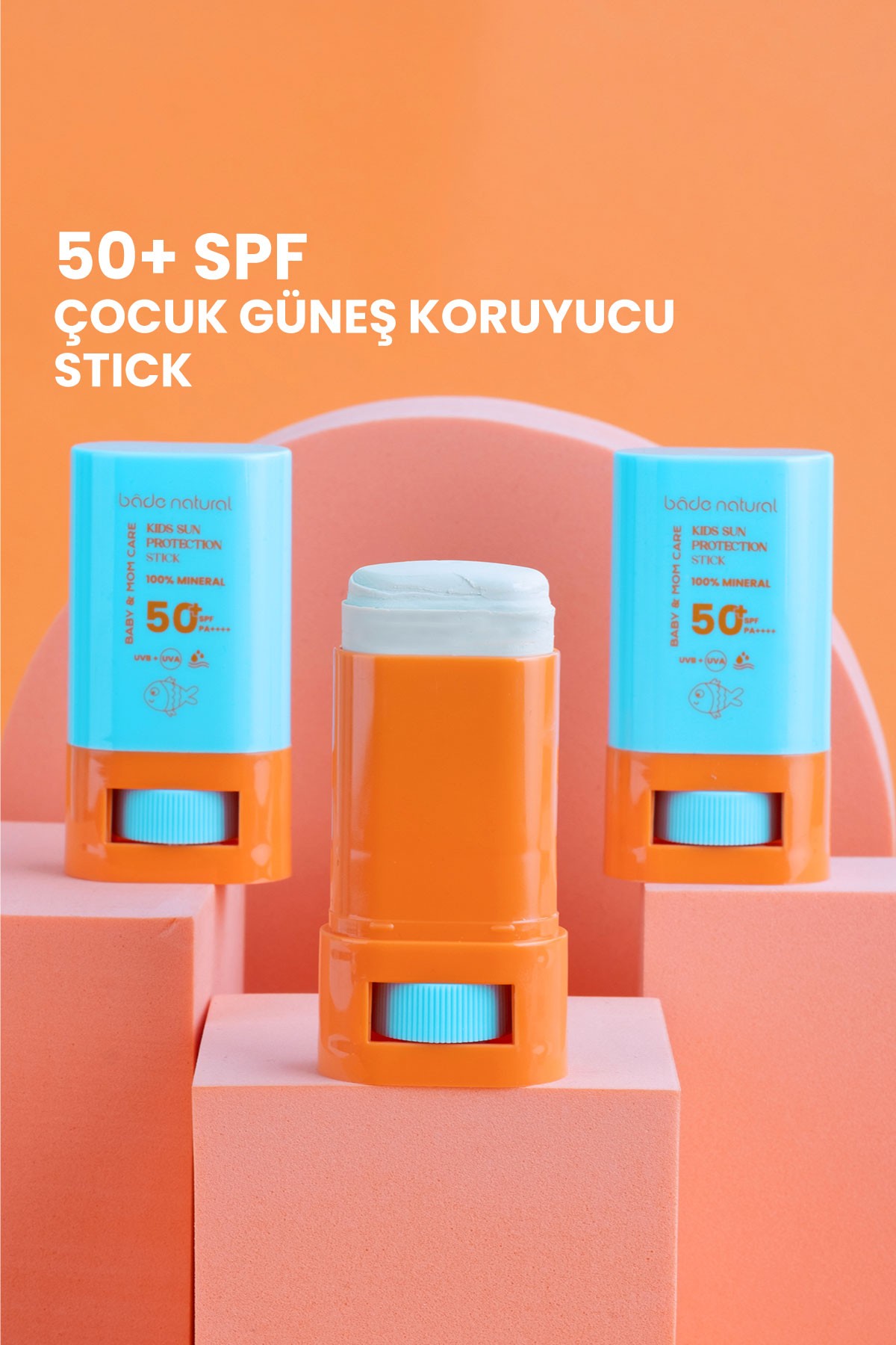 %100 Doğal ve Mineral Filtreli Yüksek Korumalı Çocuk Güneş Koruyucu Stick 16 g